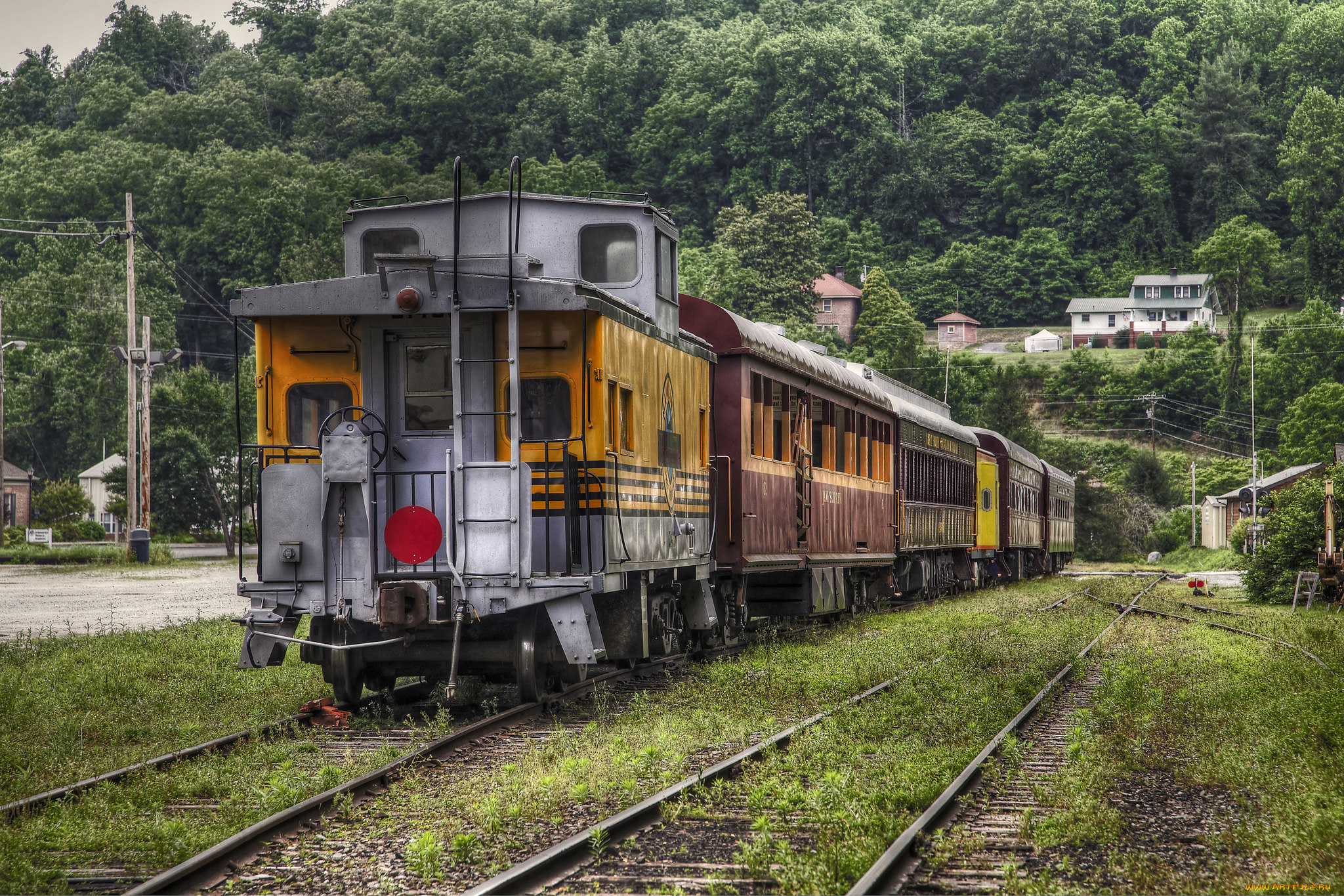 техника, поезда, железная, дорога, локомотив, состав