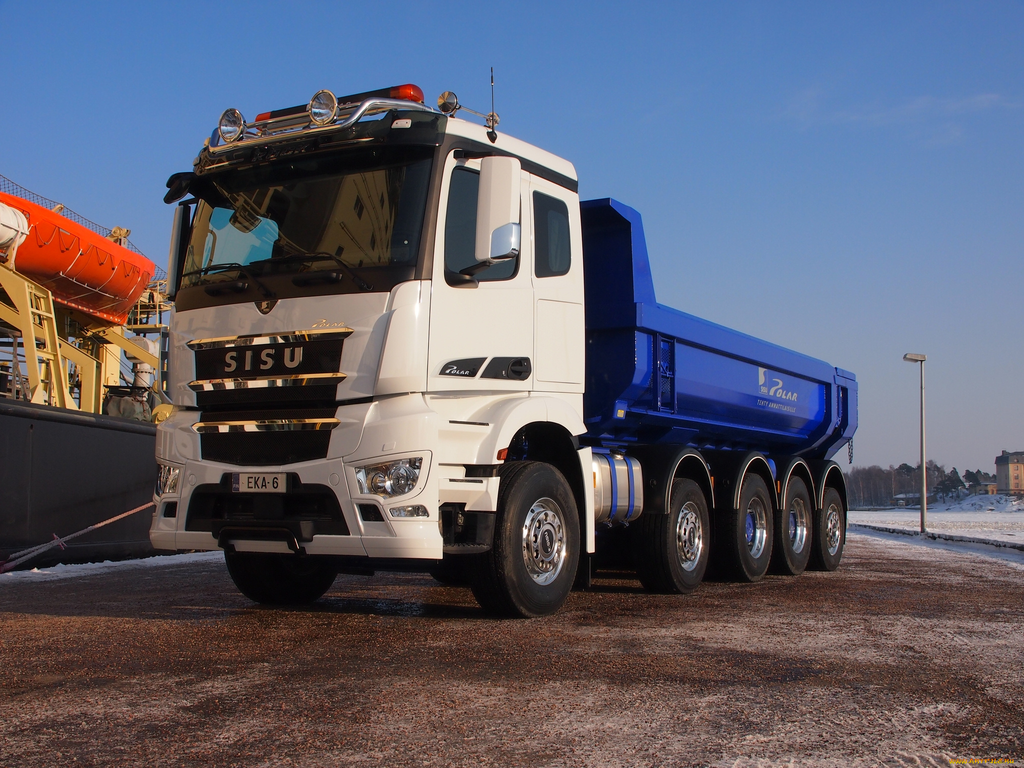 автомобили, sisu, polar, 10x4, tipper, 2010г