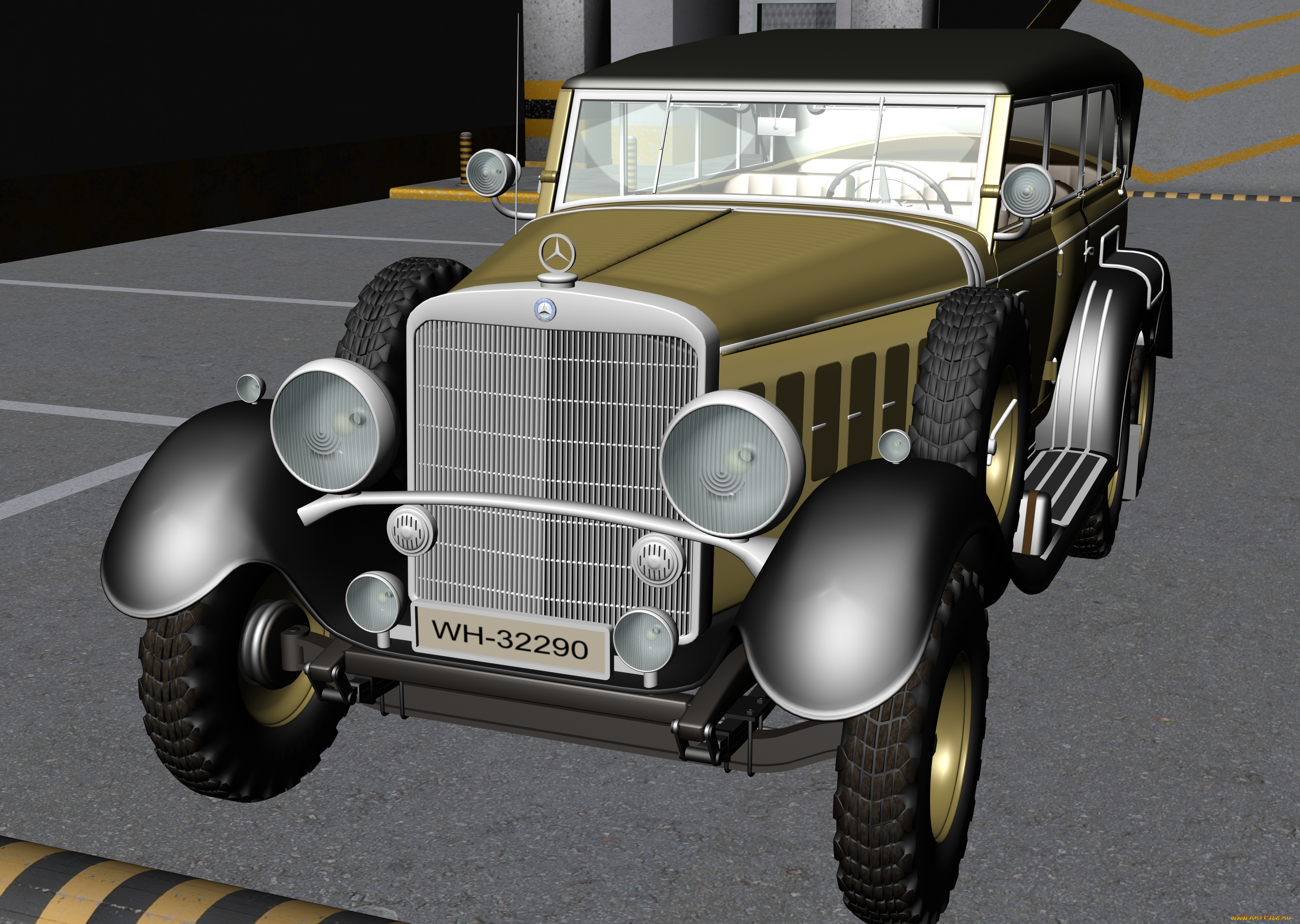 автомобили, 3д, фон, автомобиль