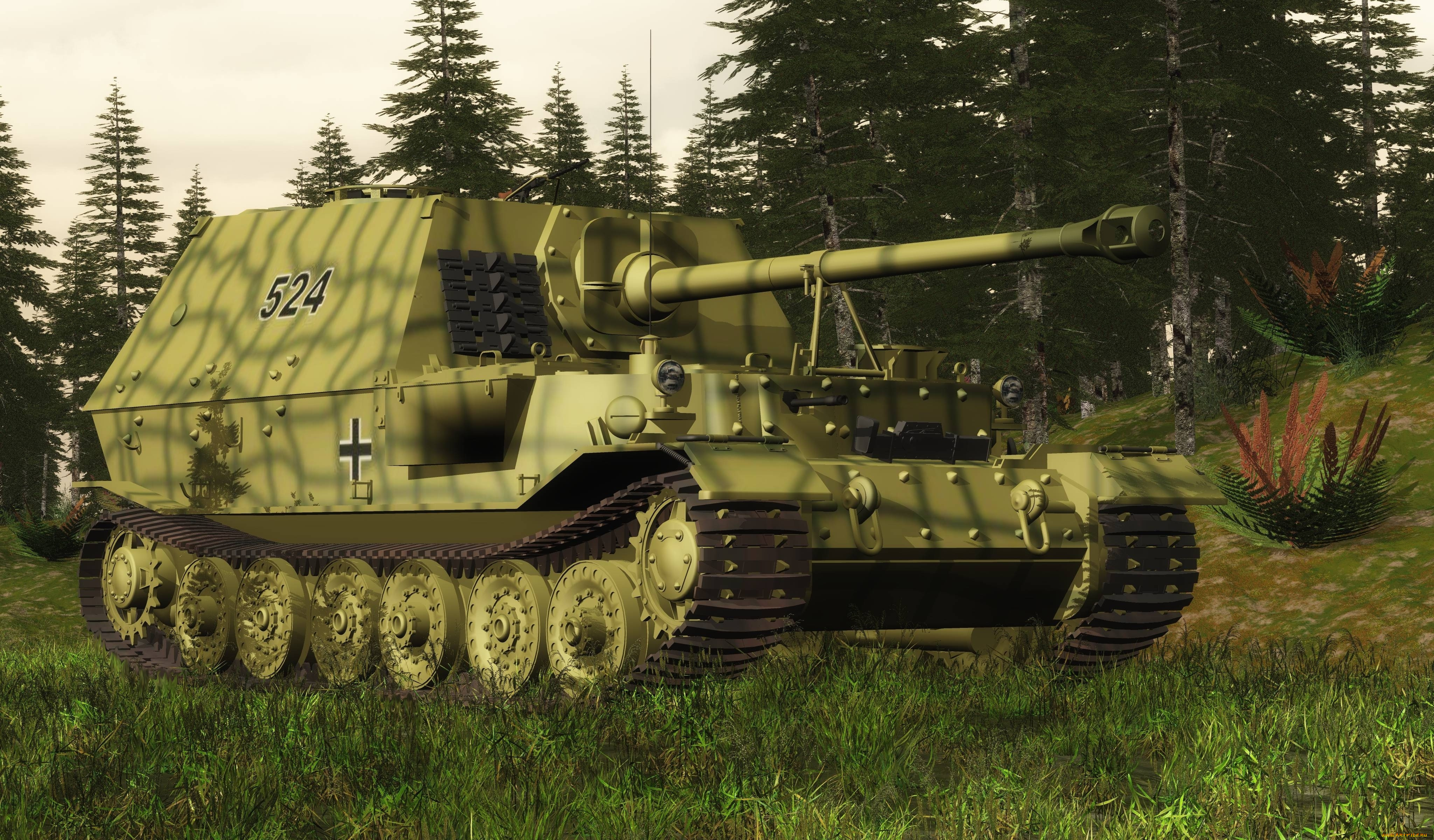 техника, 3d, танк