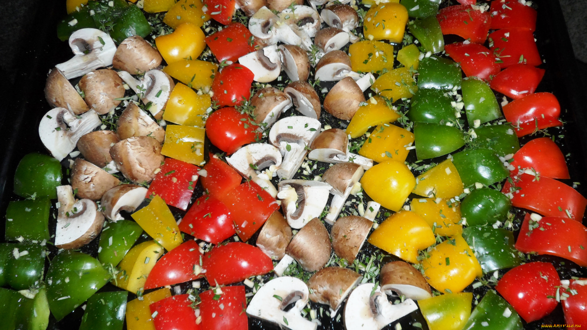 еда, грибы, , грибные, блюда, перец