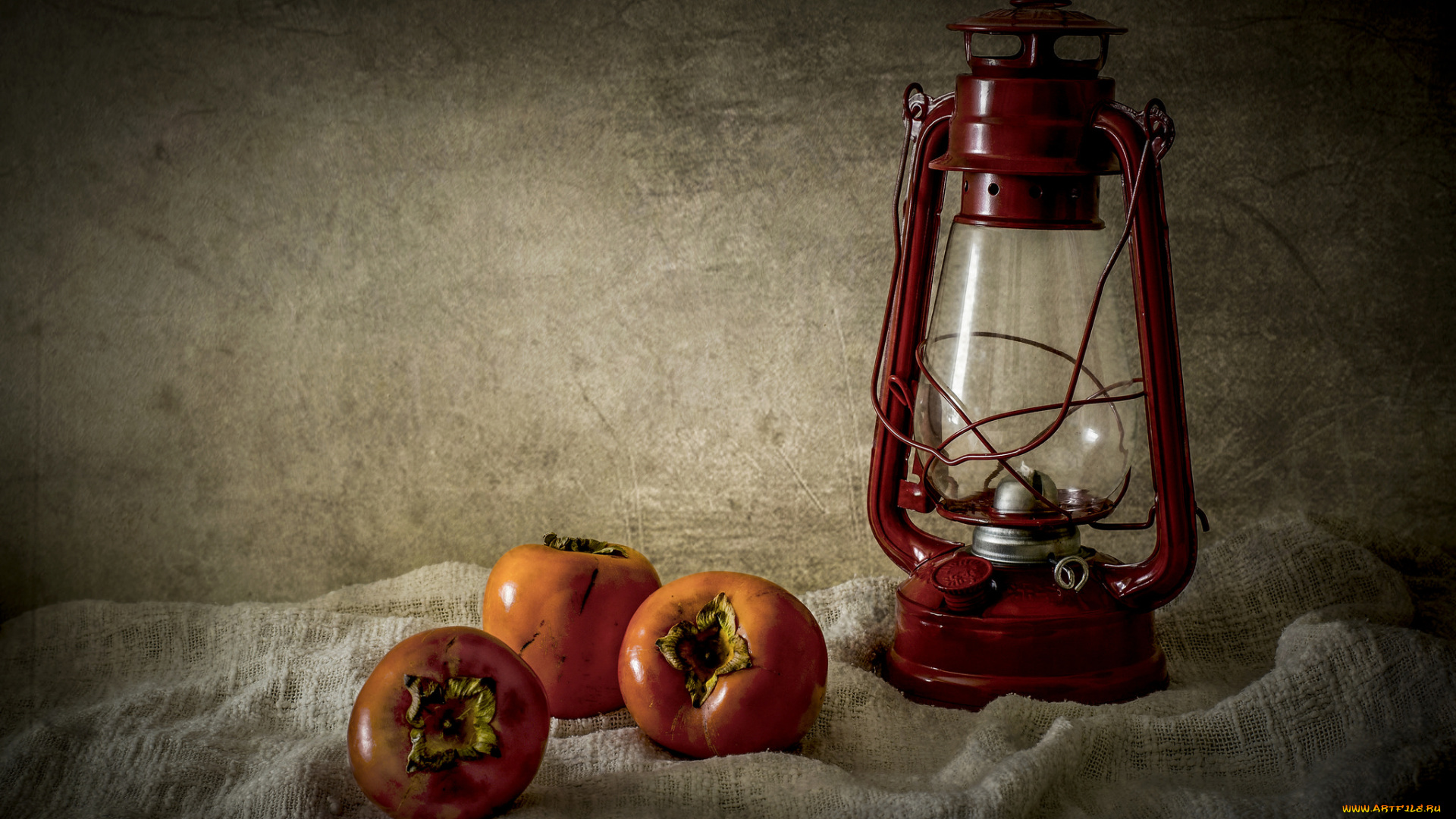 еда, хурма, гранаты, лампа