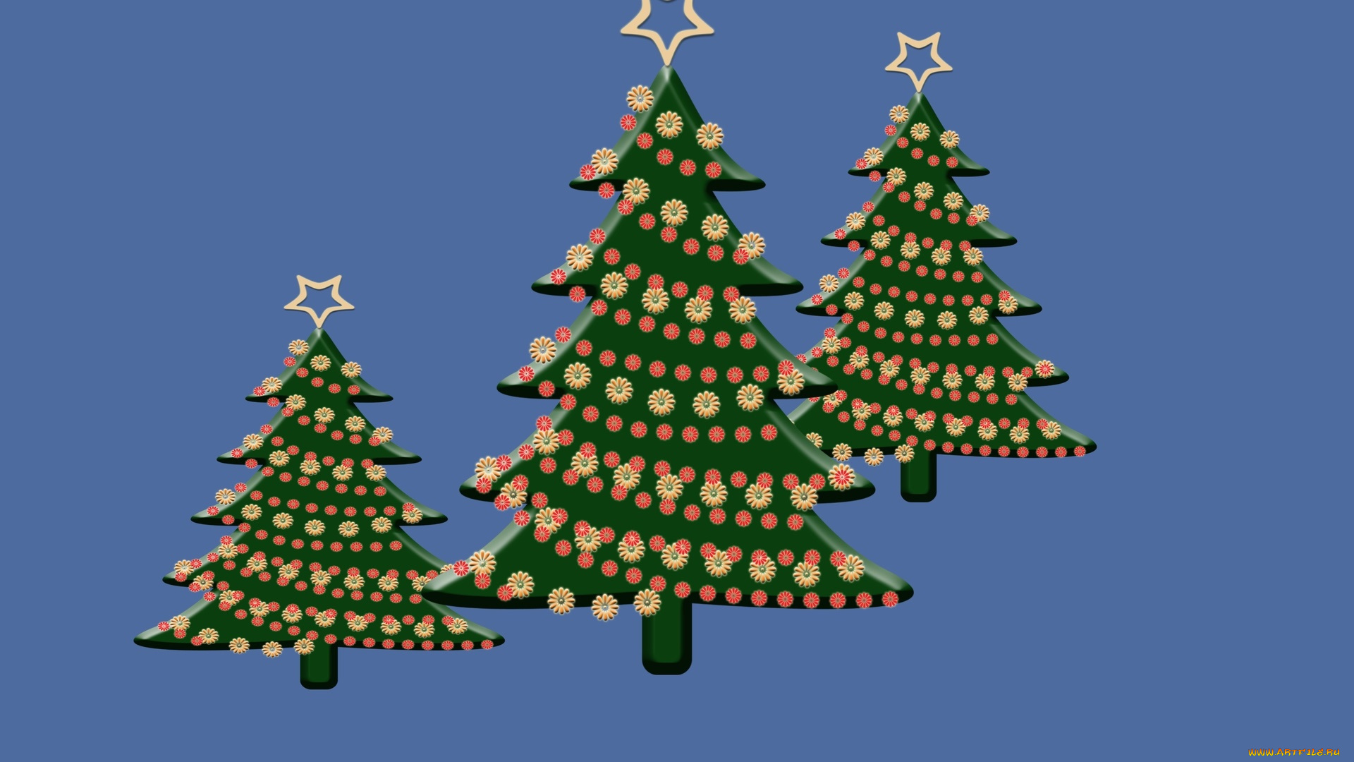 праздничные, векторная, графика, , новый, год, ели