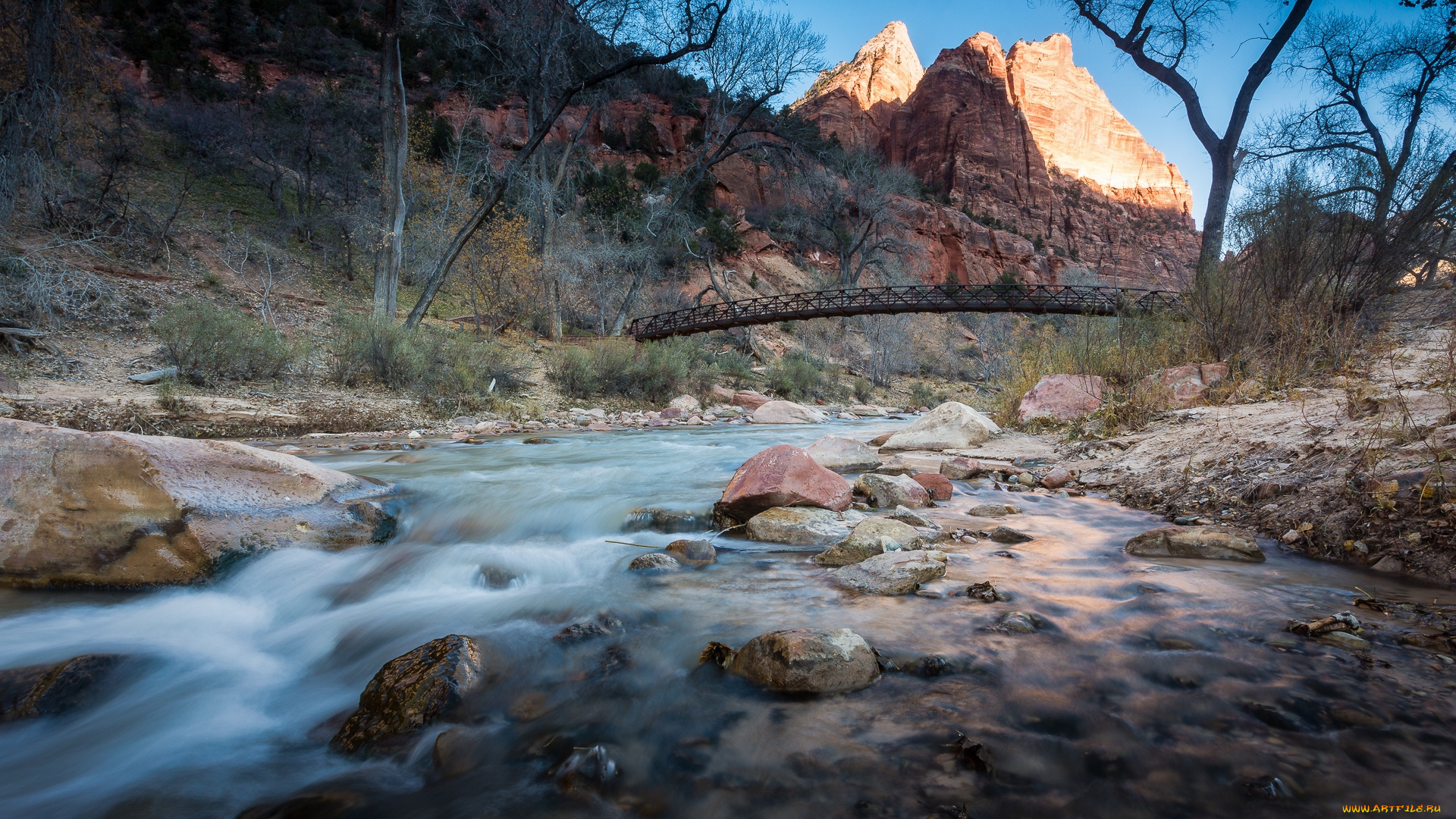 природа, реки, озера, горы, река, лес