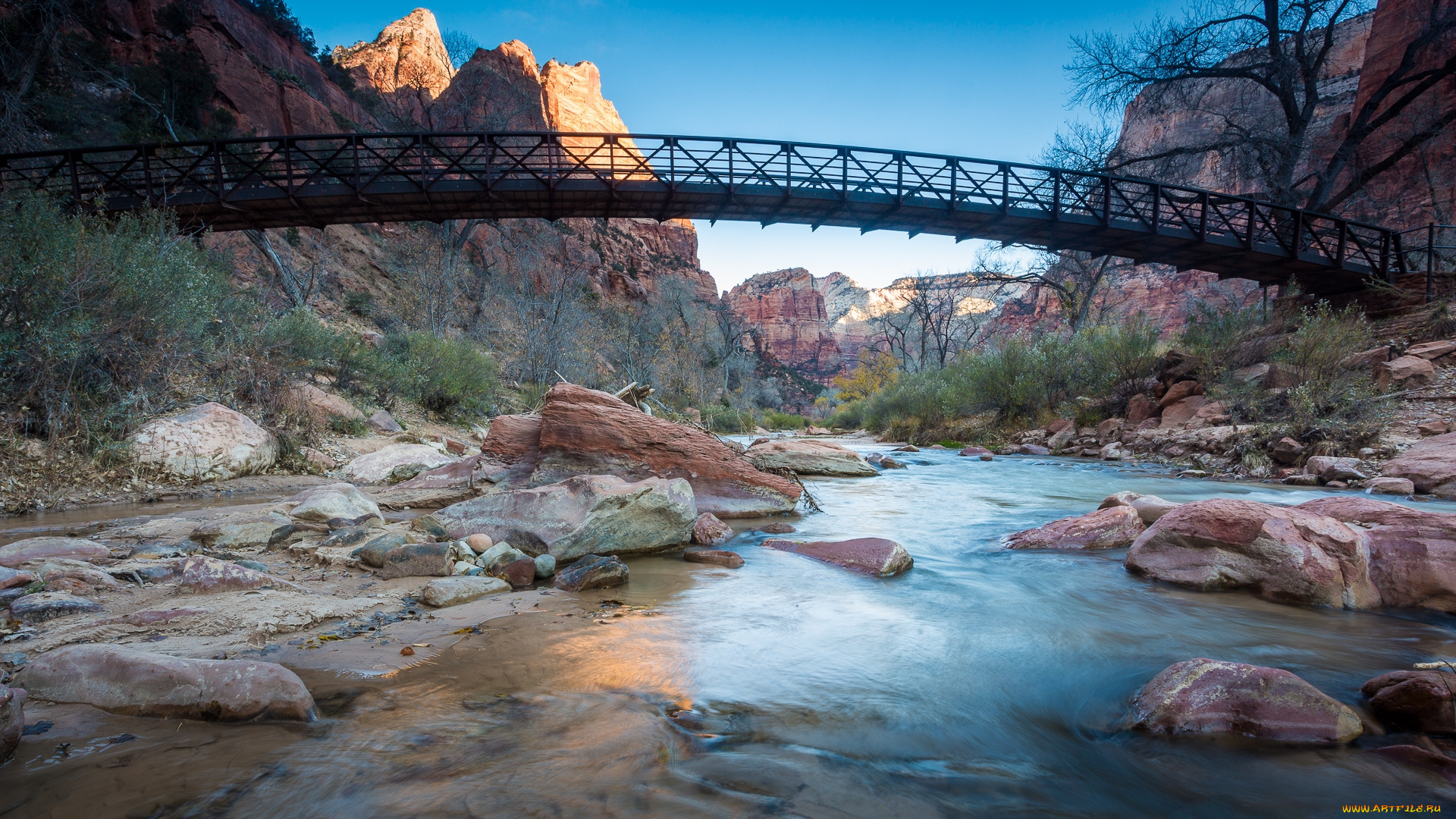 природа, реки, озера, река, лес, горы