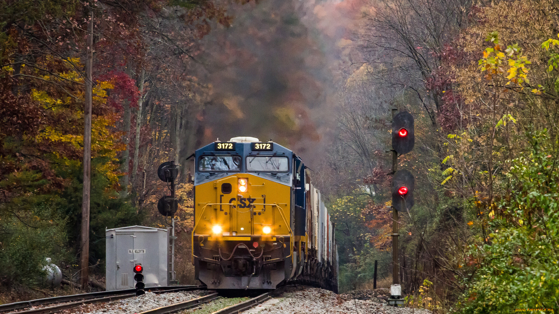 техника, поезда, рельсы, состав, дорога, железная, локомотив