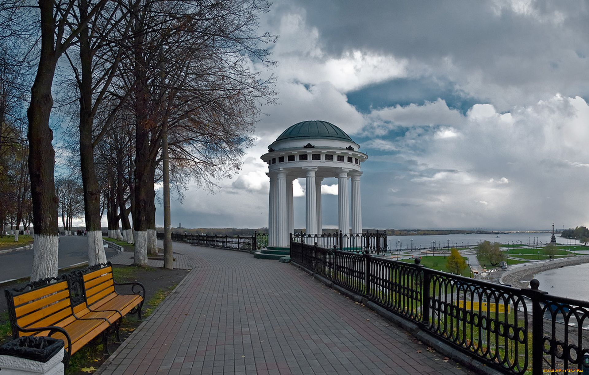 Ярославль, города, -, улицы, , площади, , набережные, волга, река, набережная