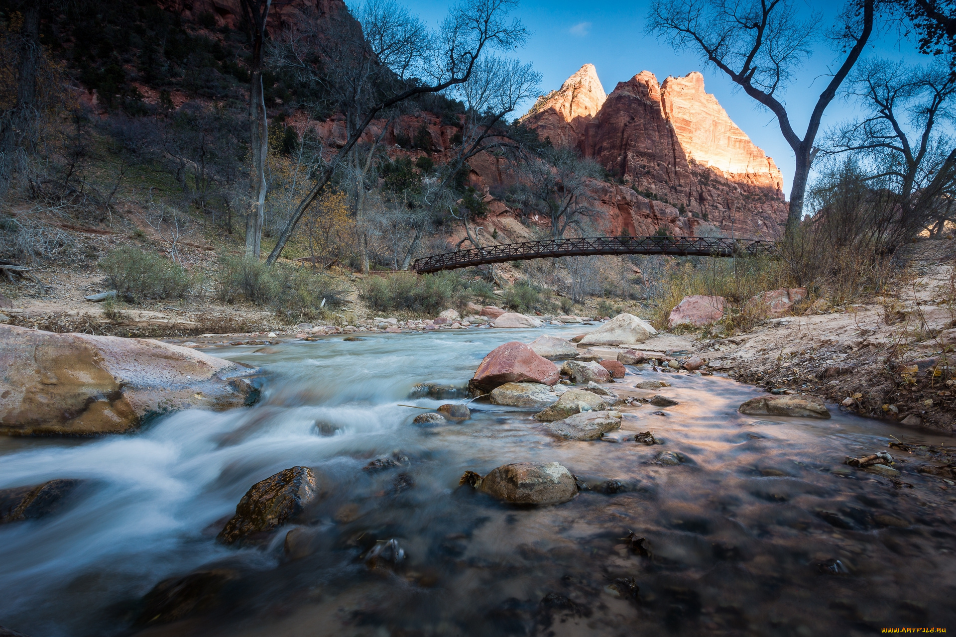 природа, реки, озера, горы, река, лес