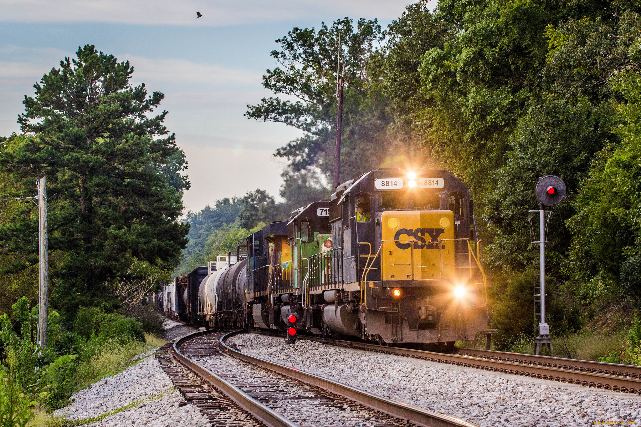 техника, поезда, дорога, железная, рельсы, состав, локомотив