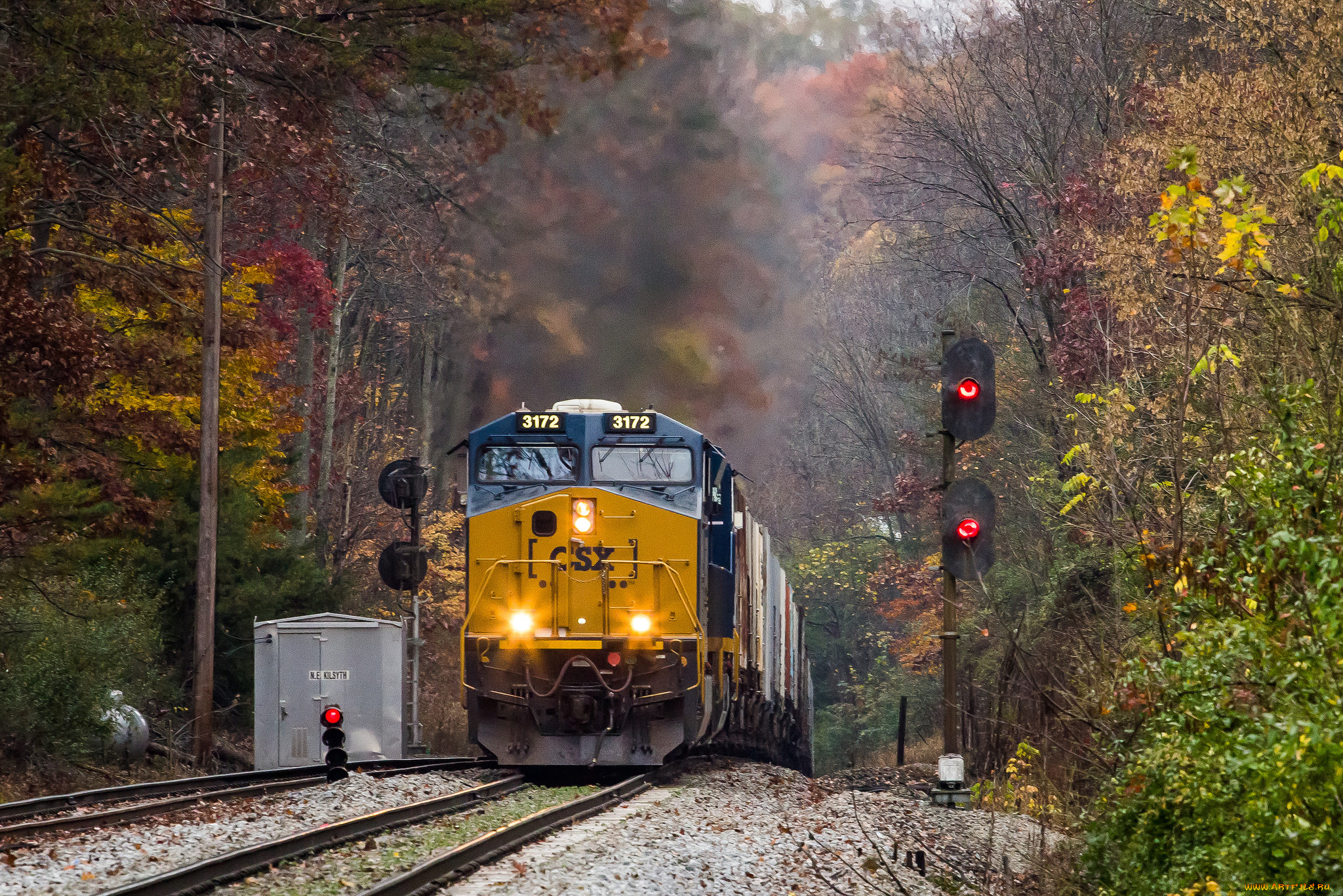техника, поезда, рельсы, состав, дорога, железная, локомотив