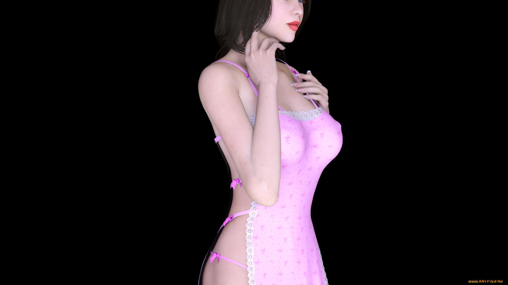 3д, графика, люди, , people, фон, взгляд, девушка