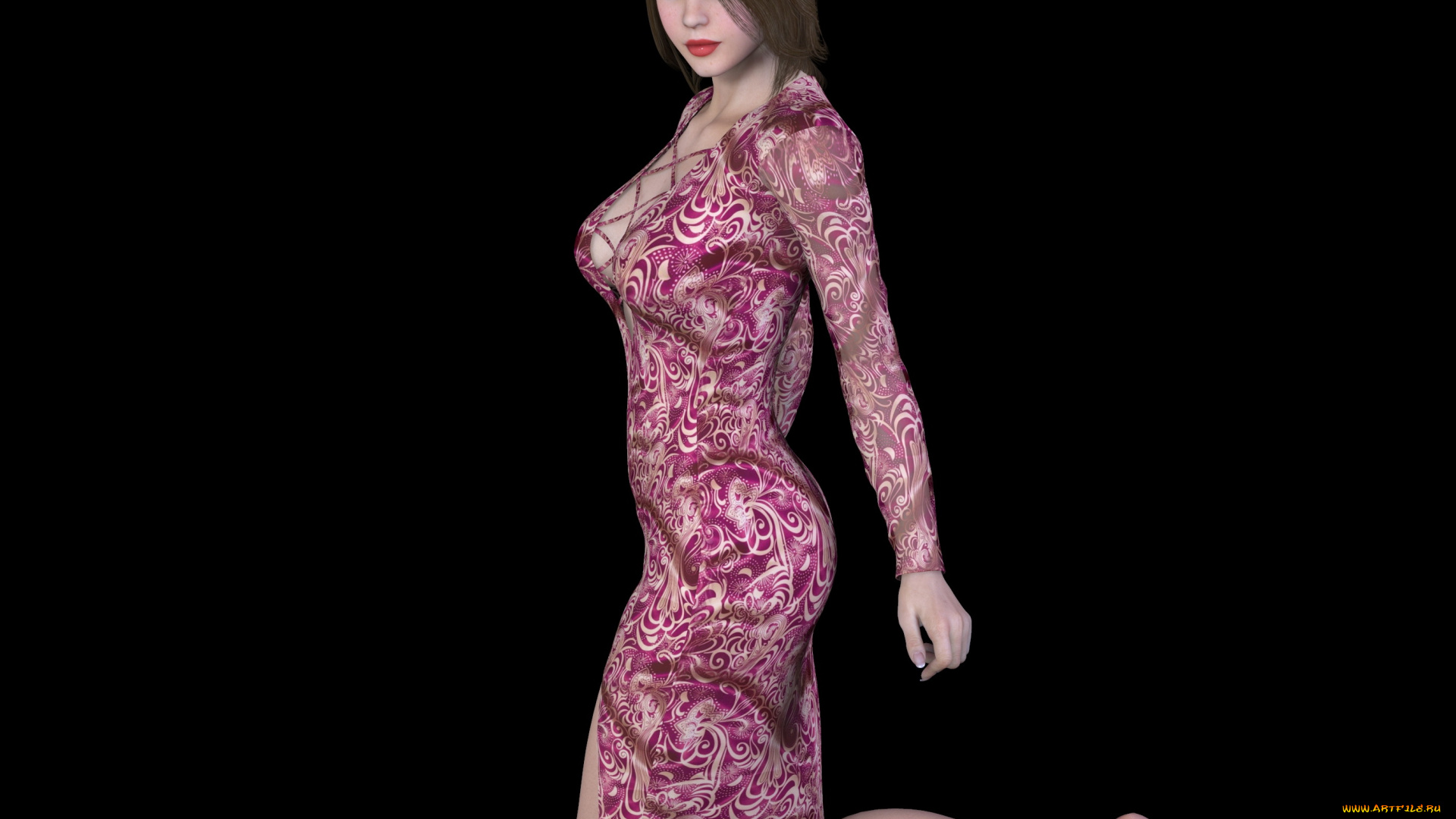 3д, графика, люди, , people, взгляд, фон, девушка