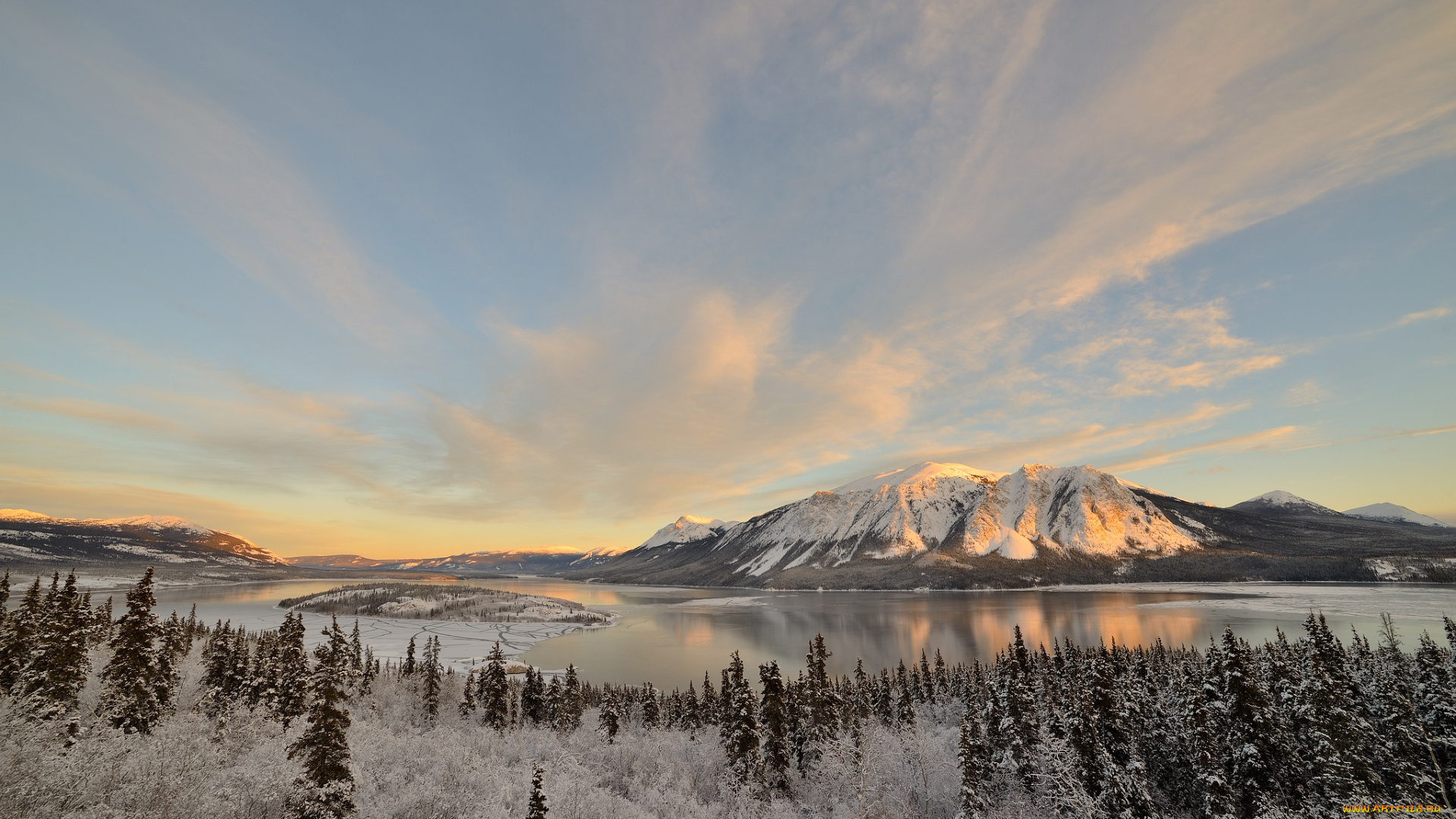 природа, пейзажи, горы, река