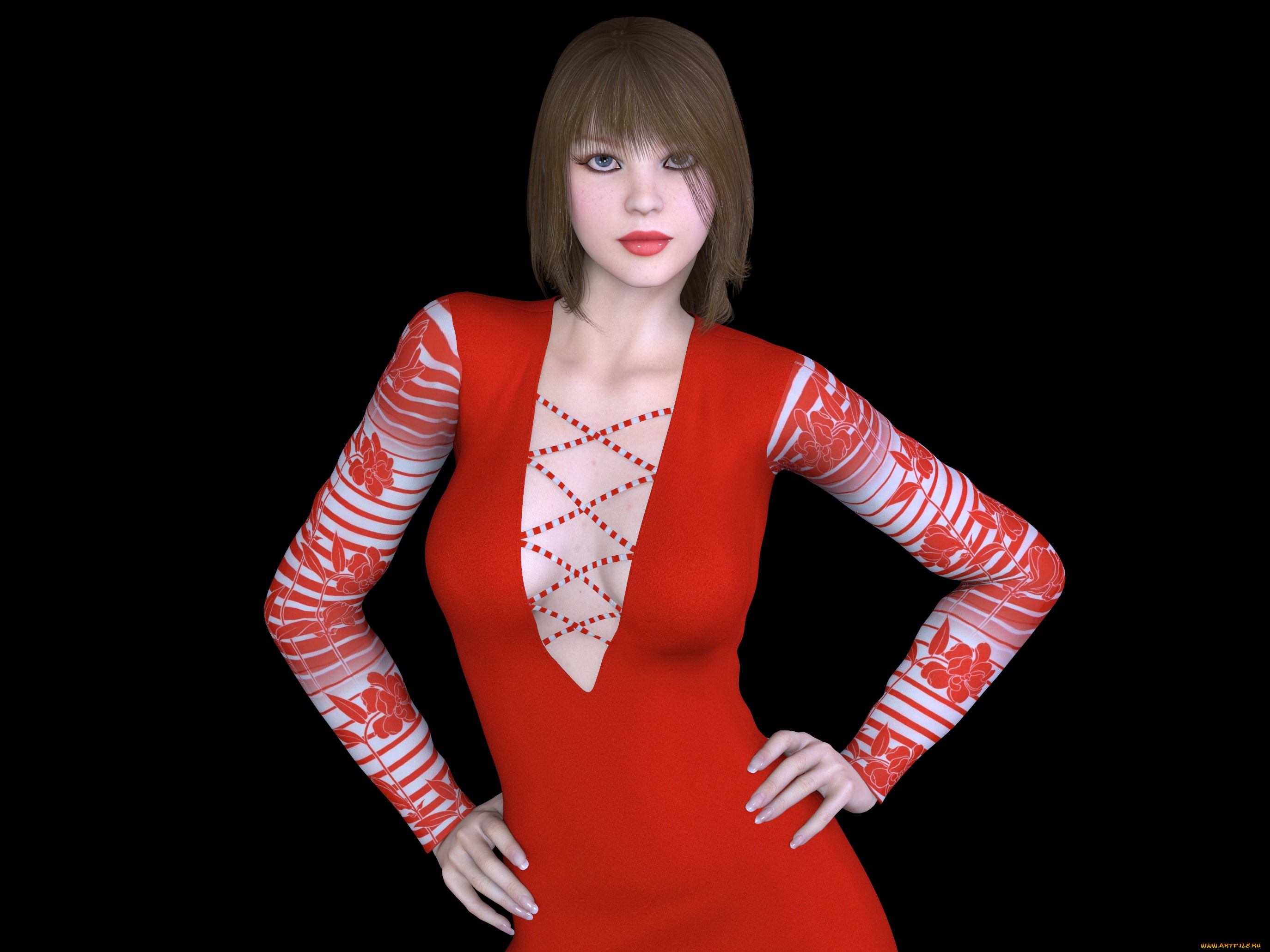 3д, графика, люди, , people, фон, взгляд, девушка