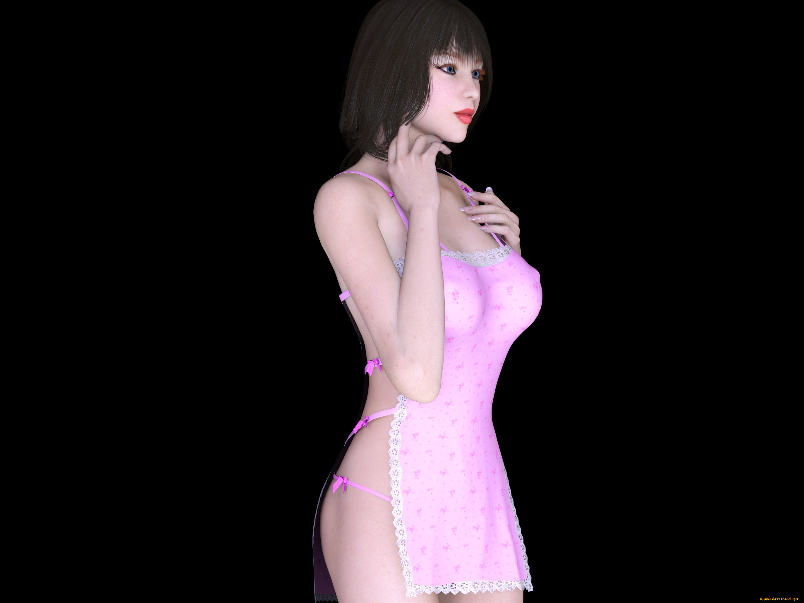 3д, графика, люди, , people, фон, взгляд, девушка