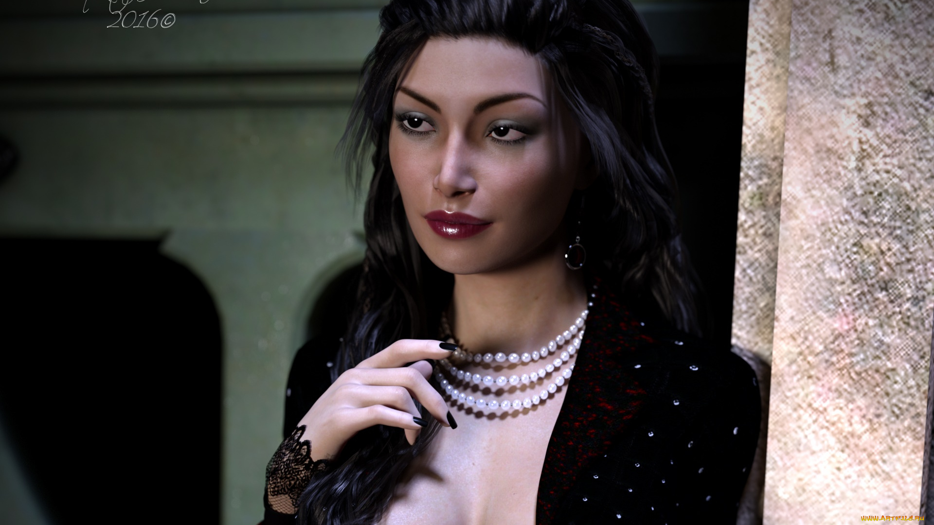 3д, графика, люди, , people, девушка, взгляд, фон