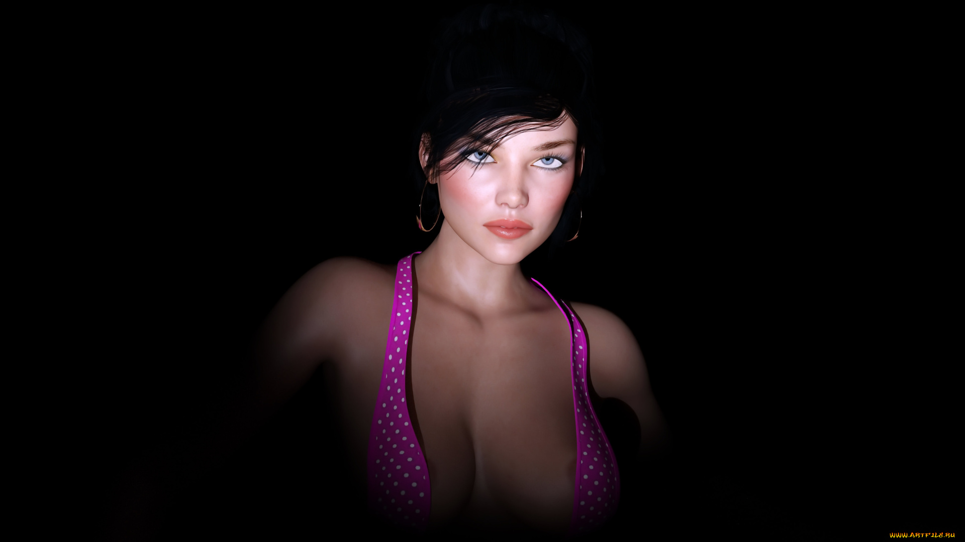 3д, графика, люди, , people, фон, взгляд, девушка