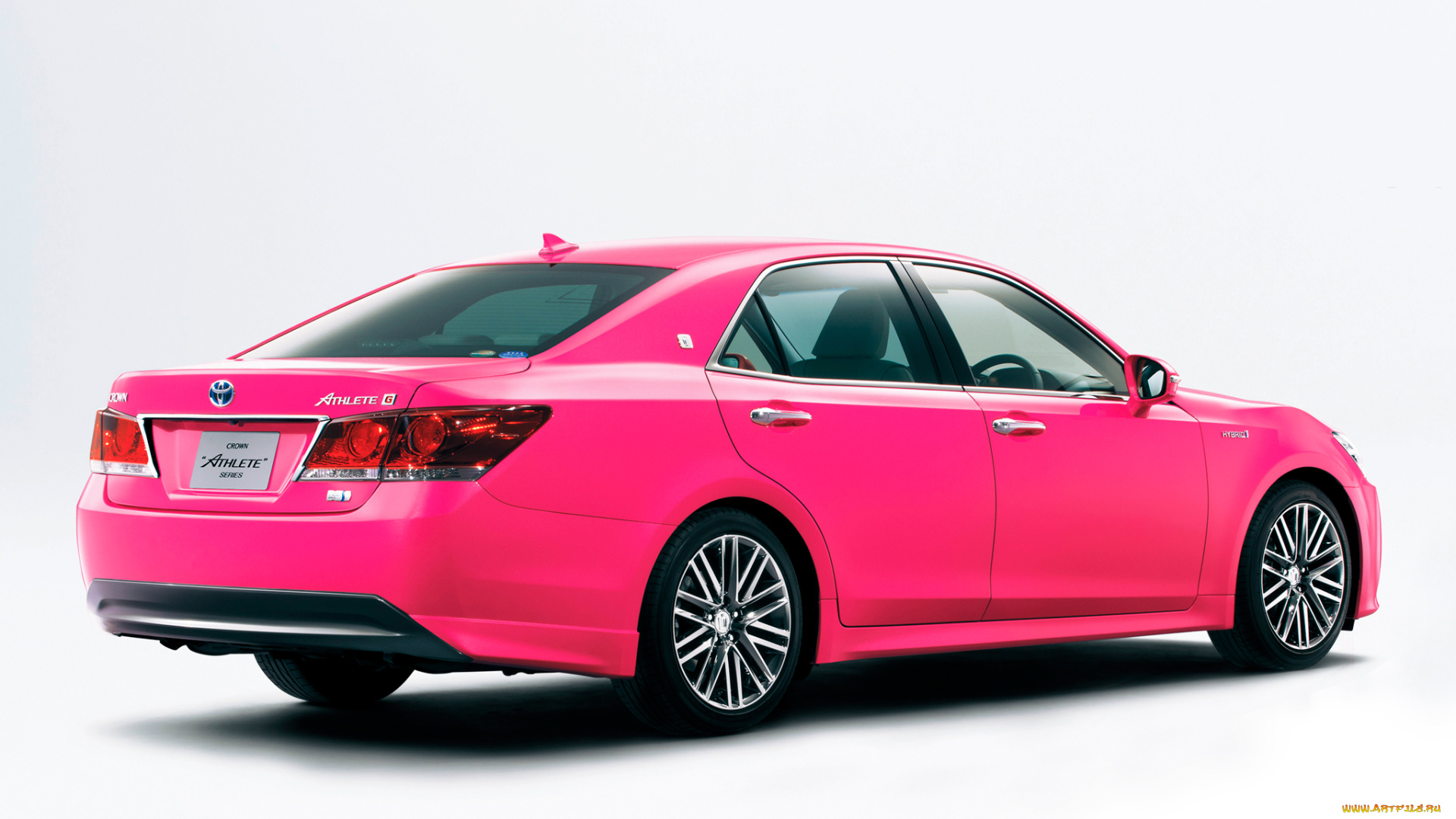 toyota, crown, hybrid, athlete, g, reborn, pink, 2013, автомобили, toyota, 2013, pink, reborn, g, athlete, hybrid, crown