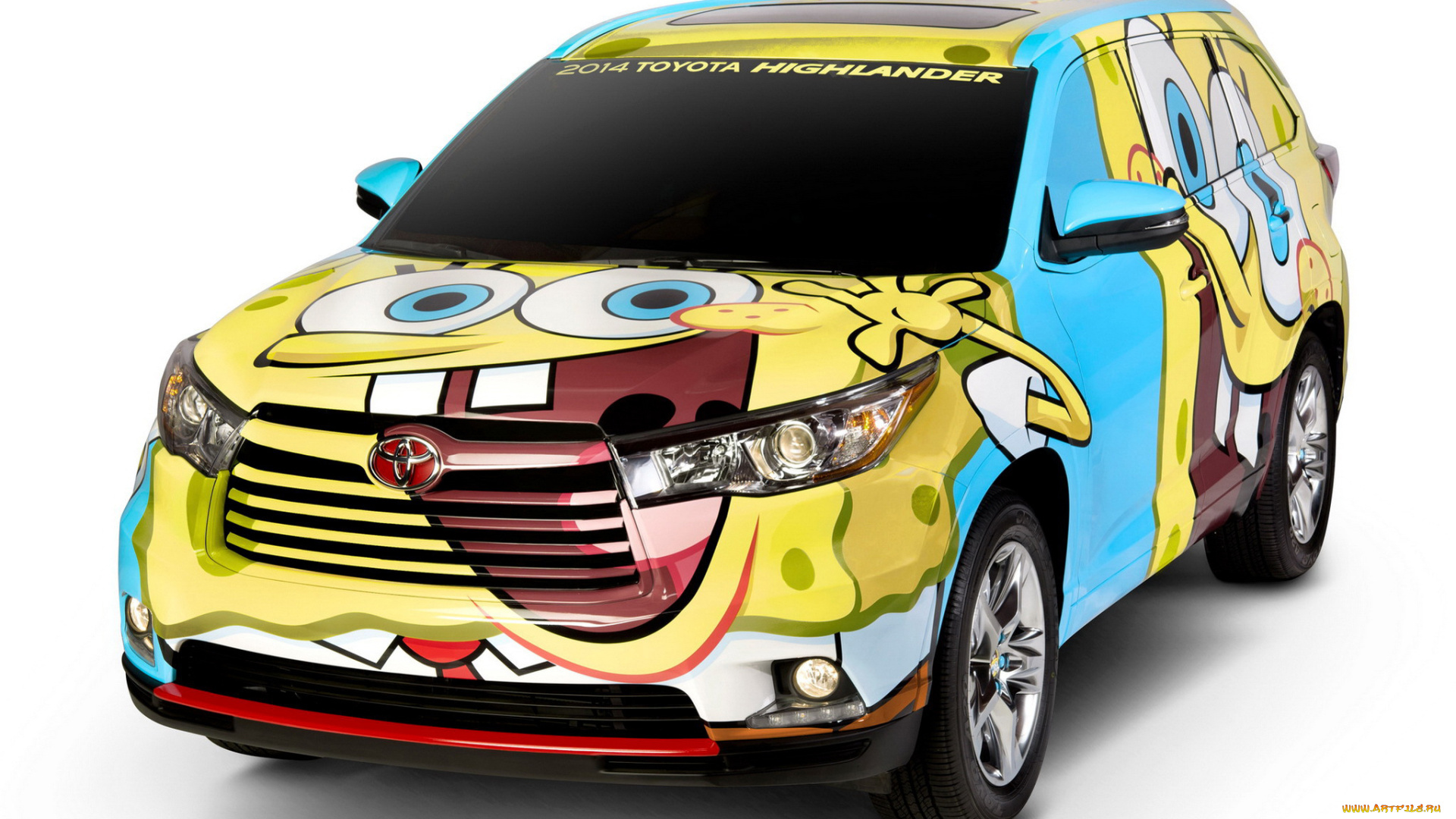 toyota, highlander, spongebob, squarepants, concept, 2013, автомобили, toyota, 2013, concept, squarepants, spongebob, highlander