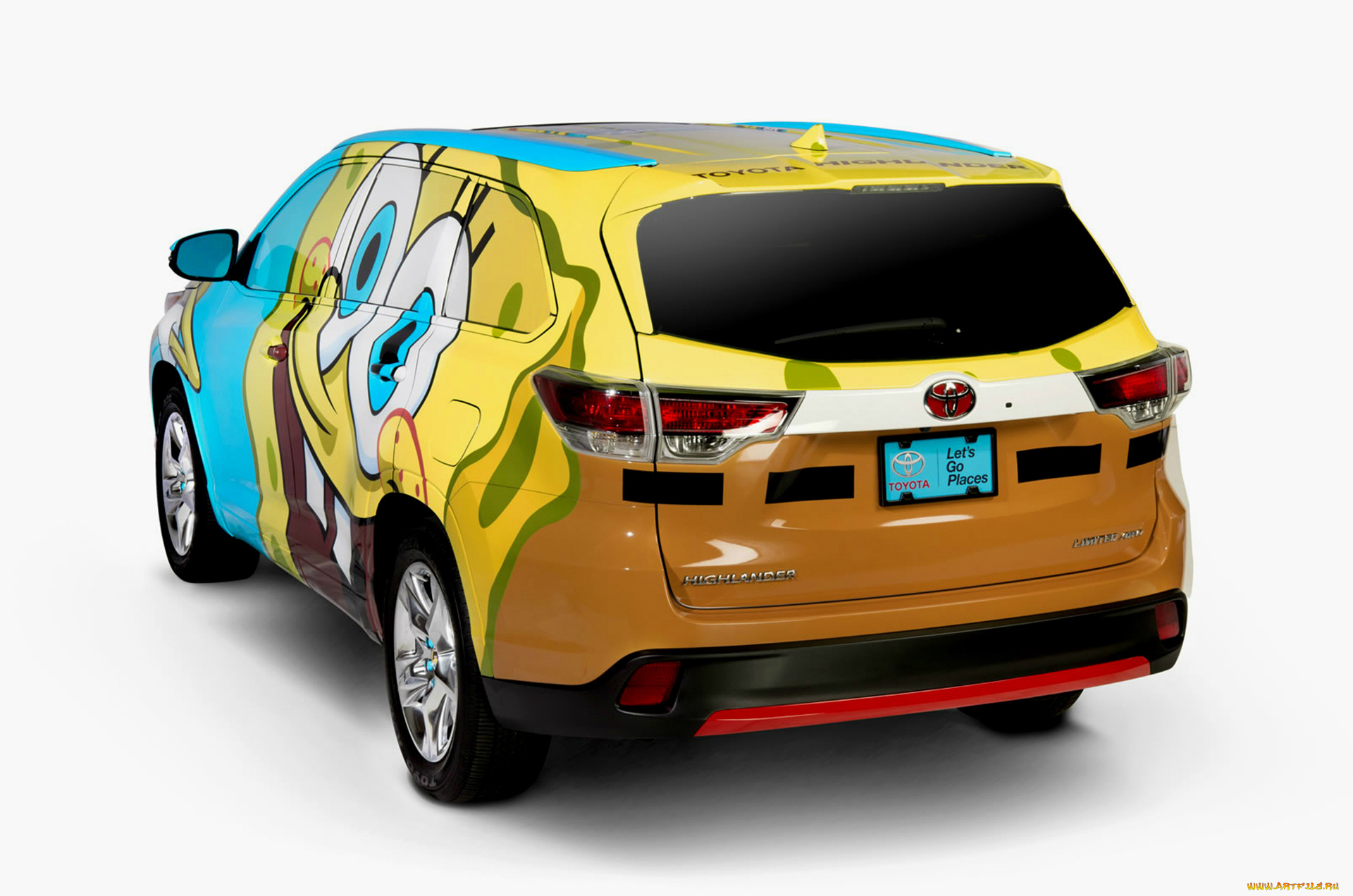 toyota, highlander, spongebob, squarepants, concept, 2013, автомобили, toyota, squarepants, spongebob, highlander, 2013, concept