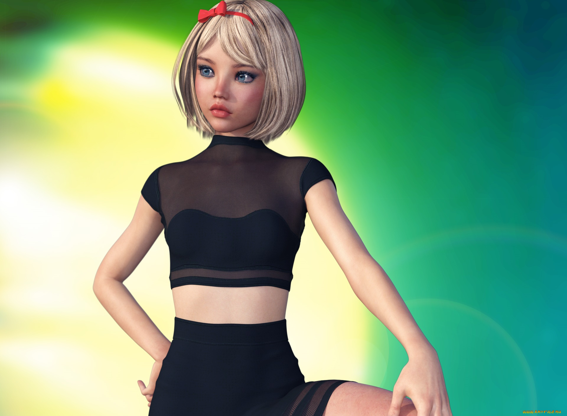 3д, графика, люди, , people, девушка, взгляд, фон