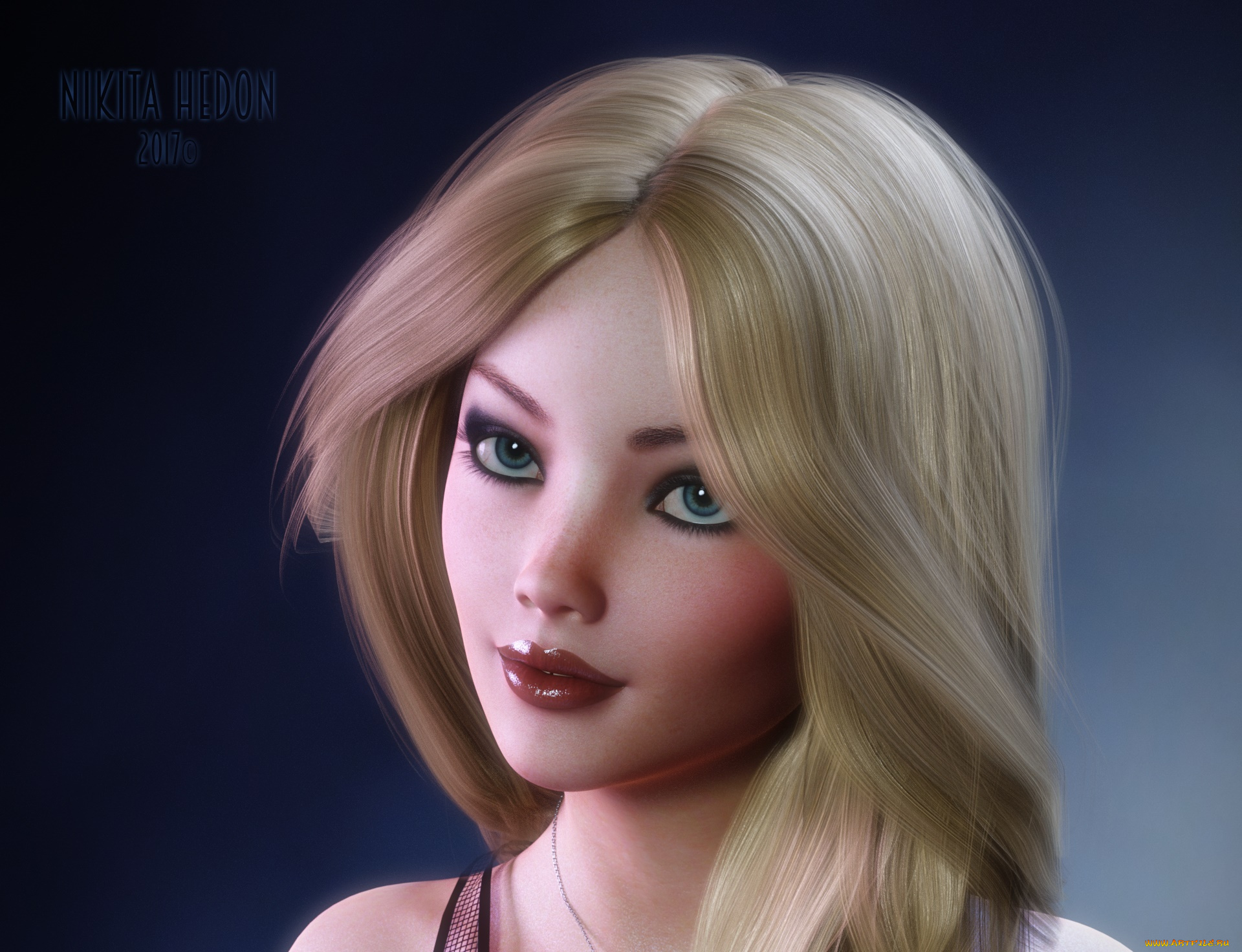 3д, графика, портрет, , portraits, фон, взгляд, девушка