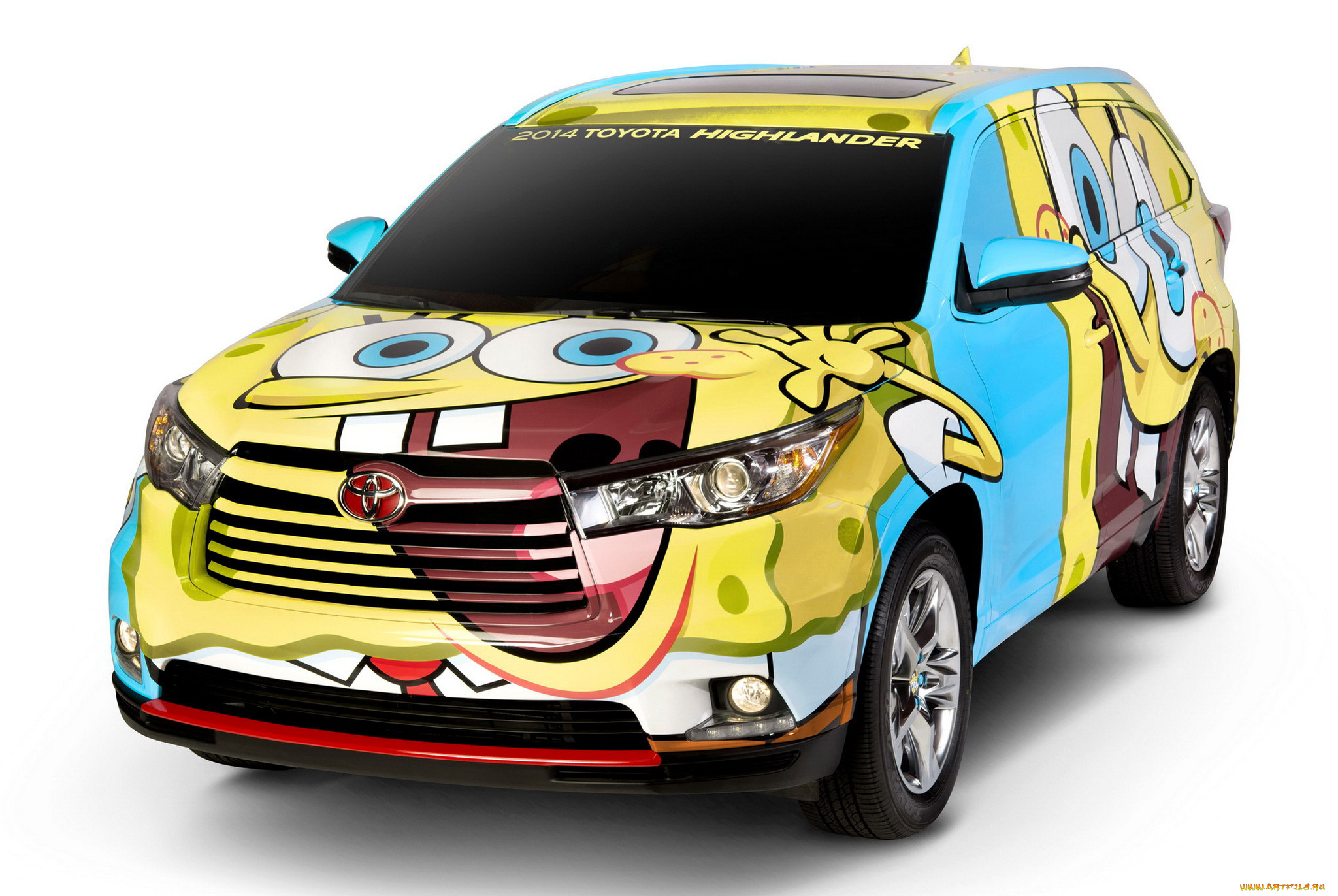 toyota, highlander, spongebob, squarepants, concept, 2013, автомобили, toyota, 2013, concept, squarepants, spongebob, highlander