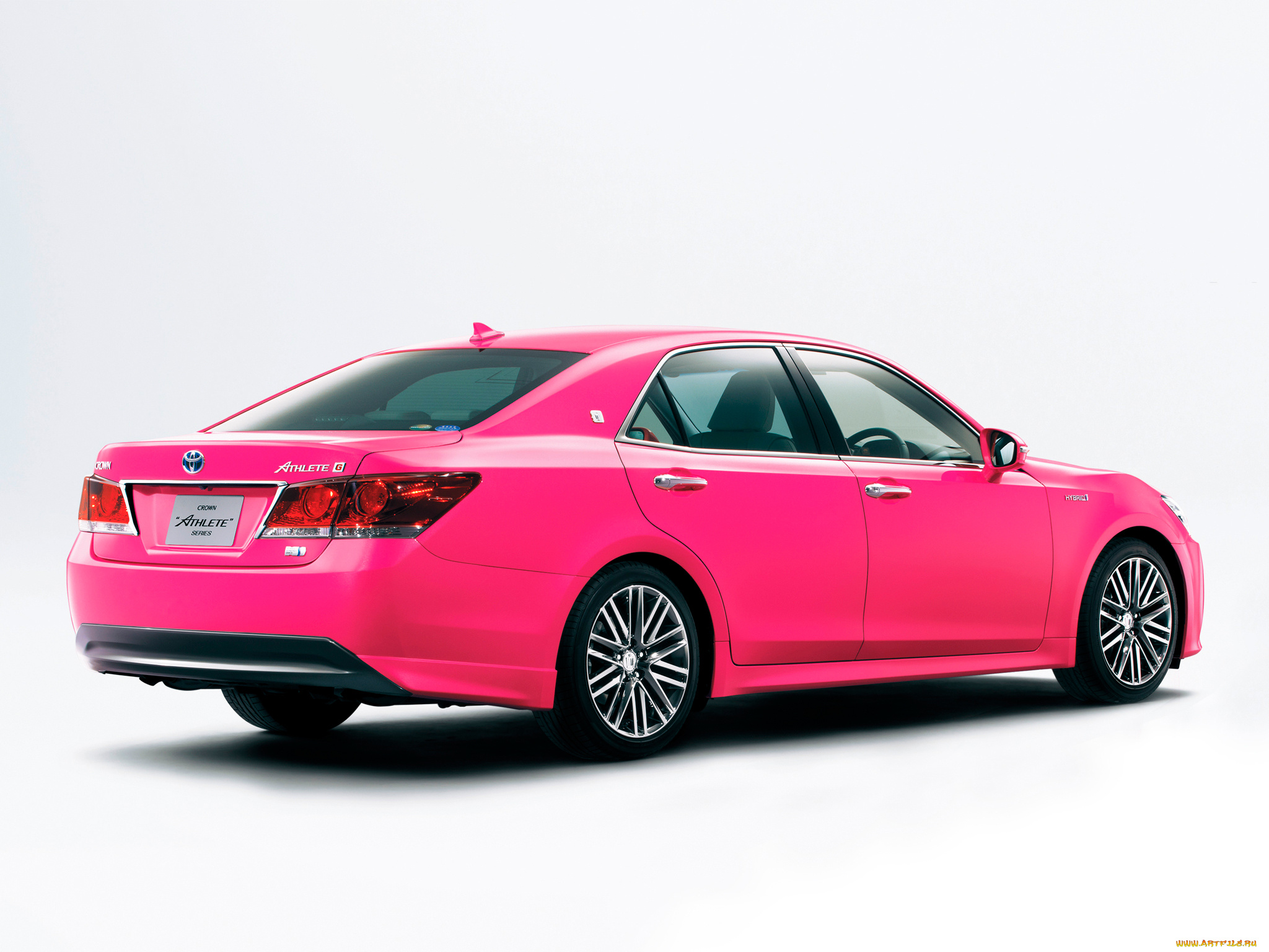 toyota, crown, hybrid, athlete, g, reborn, pink, 2013, автомобили, toyota, 2013, pink, reborn, g, athlete, hybrid, crown
