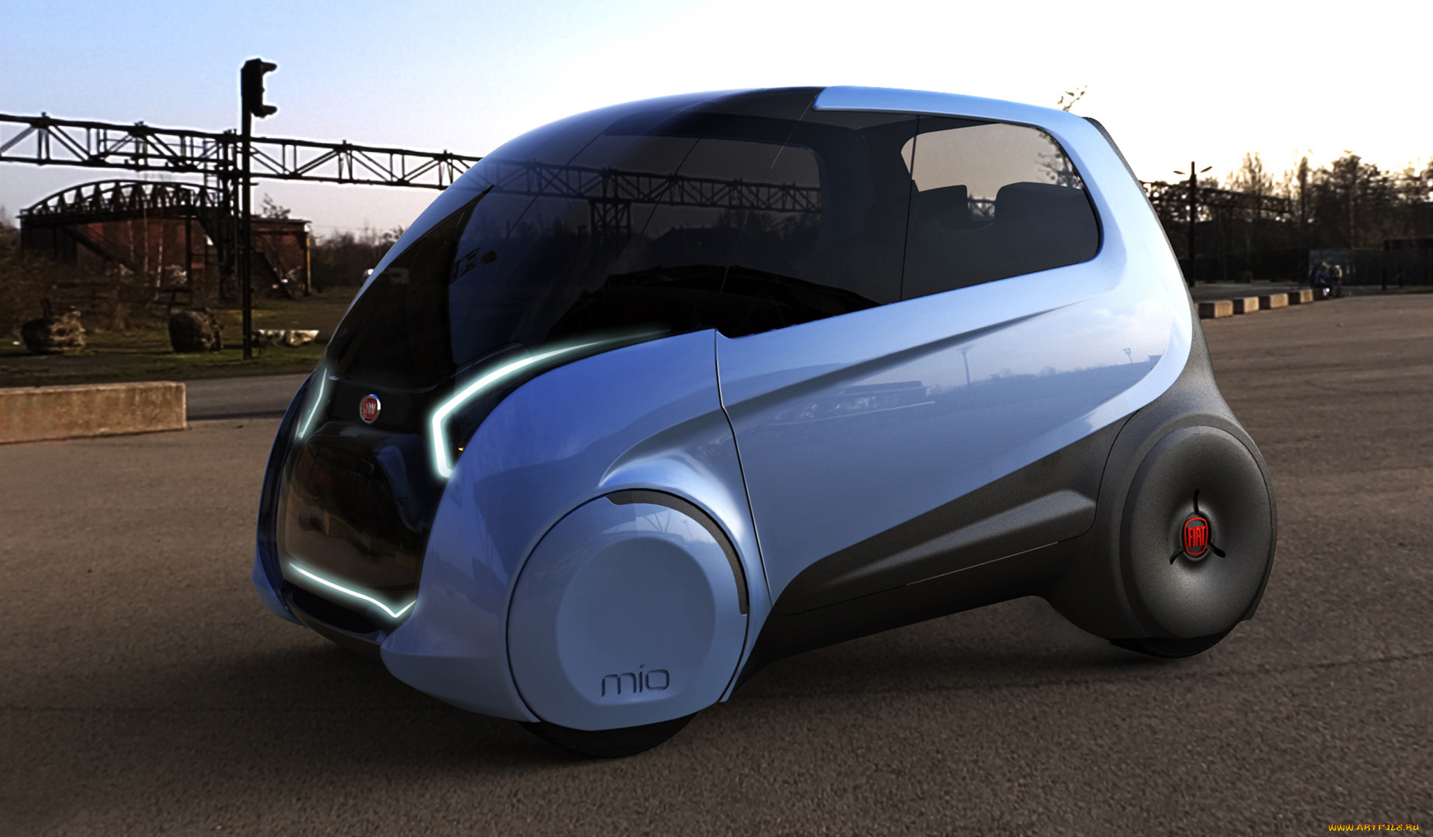 fiat, mio, fcc-iii, concept, 2010, автомобили, 3д, fiat, 2010, fcc-iii, concept, mio
