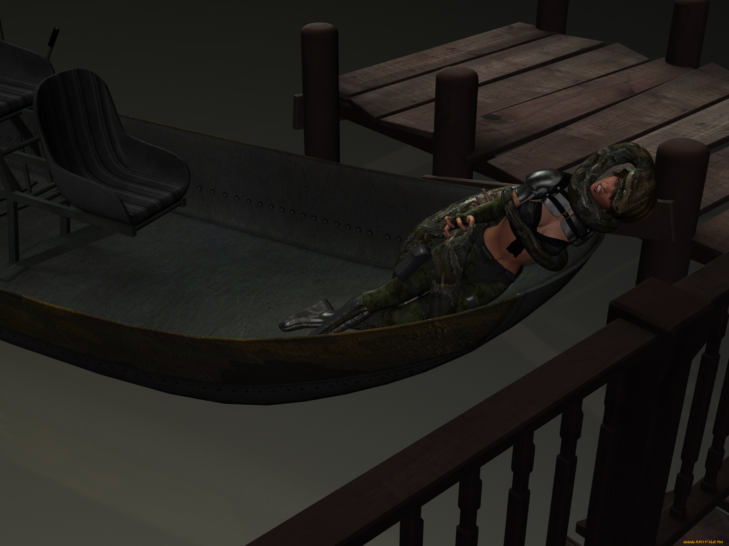 3д, графика, фантазия, , fantasy, змея, фон, девушка, взгляд