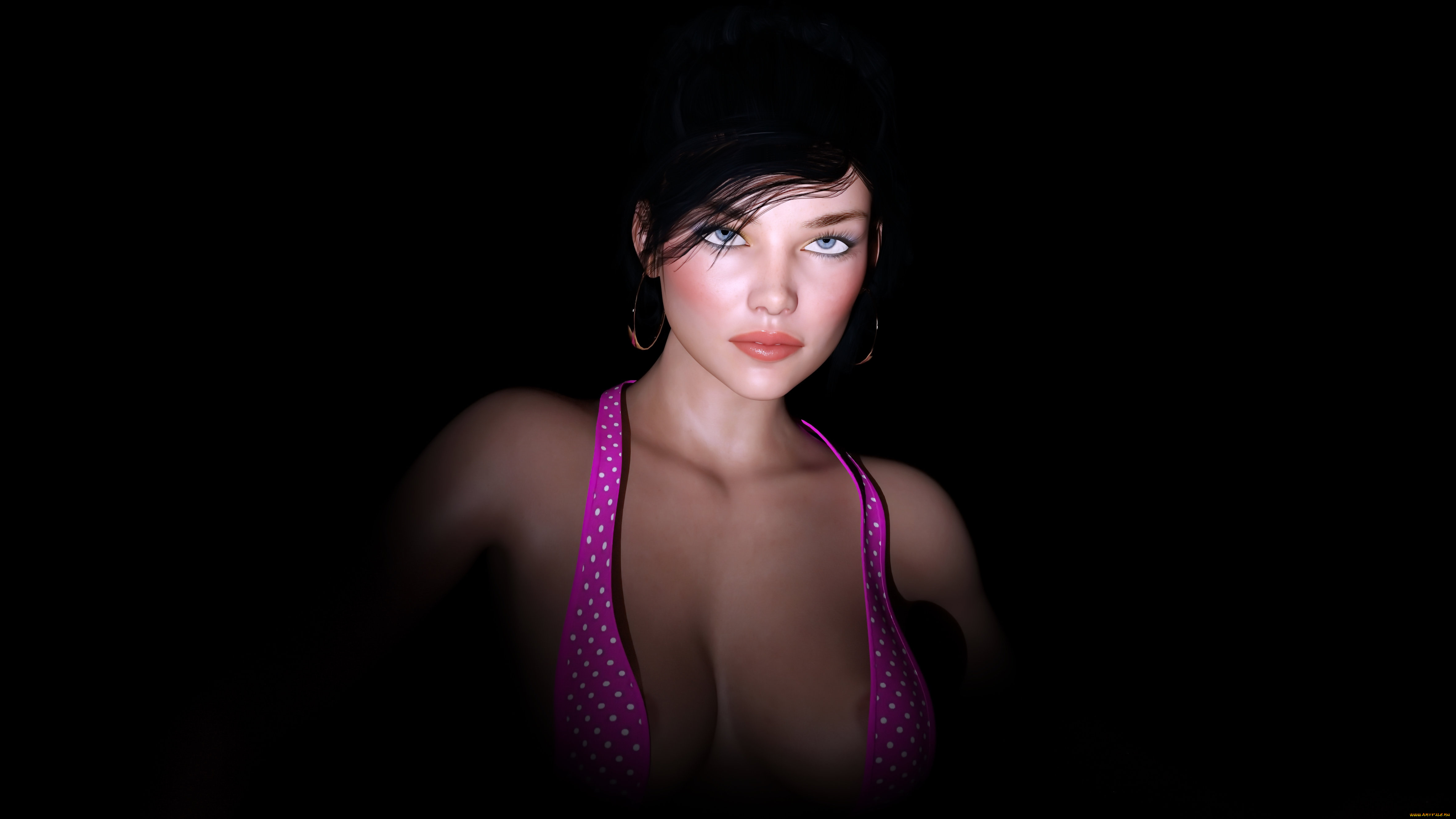 3д, графика, люди, , people, фон, взгляд, девушка