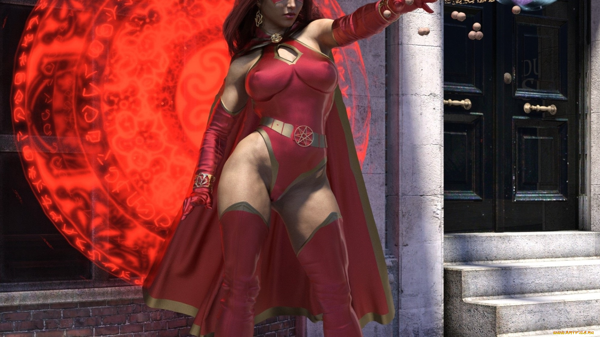 3д, графика, фантазия, , fantasy, девушка, взгляд, фон