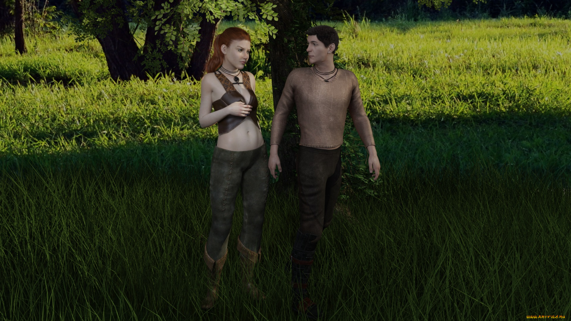 3д, графика, романтика, , romantics, фон, взгляд, девушка