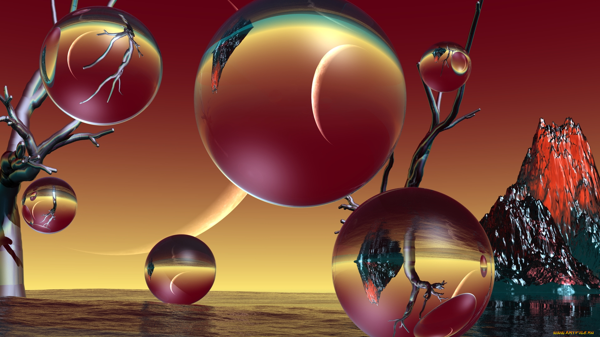 3д, графика, шары, , balls, шары, фон