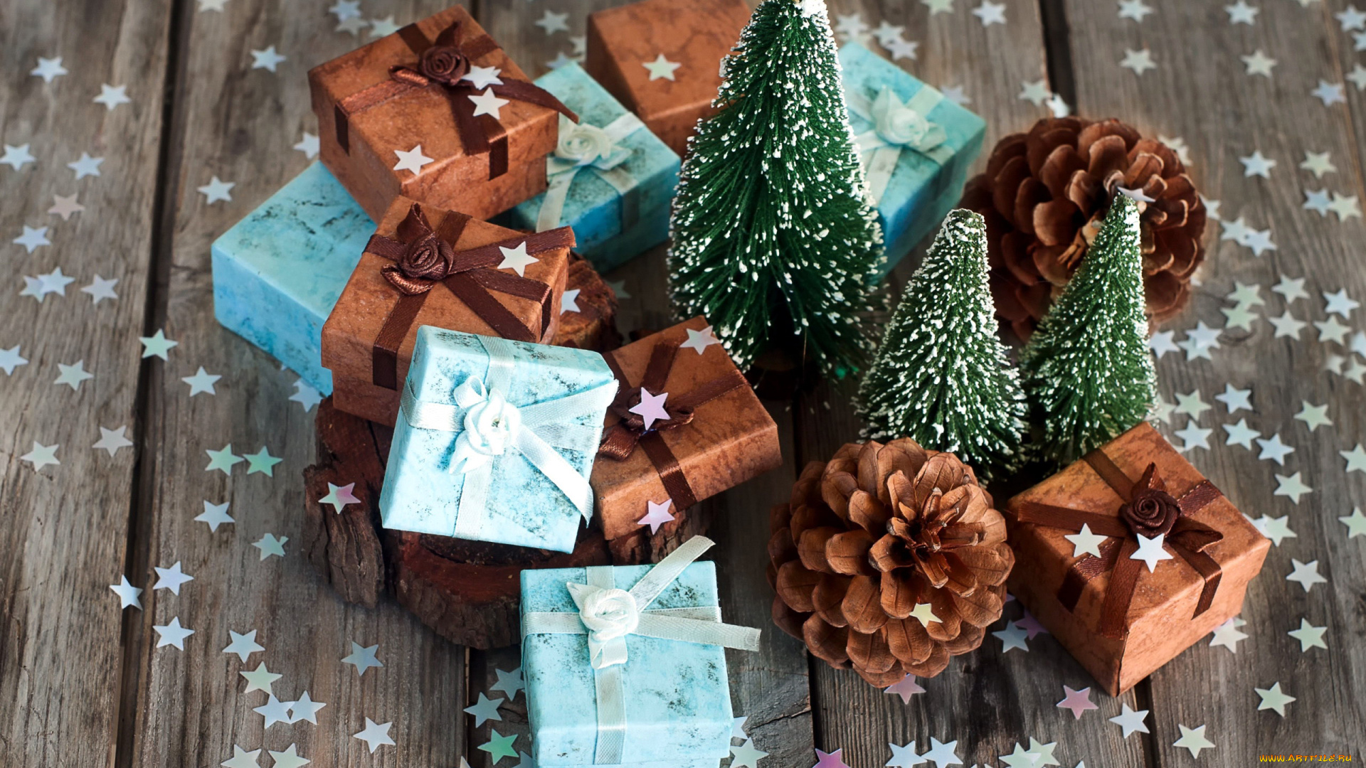 праздничные, подарки, и, коробочки, подарки