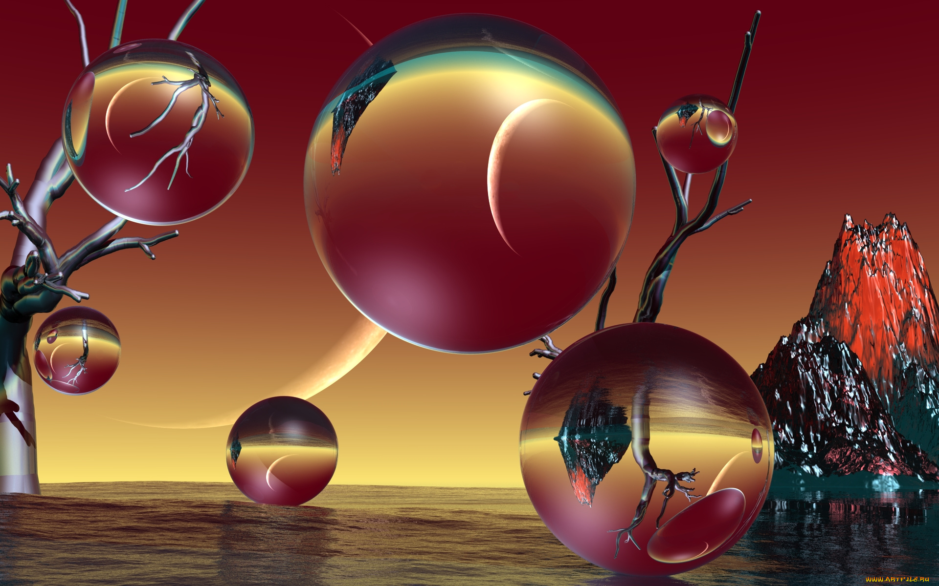 3д, графика, шары, , balls, шары, фон