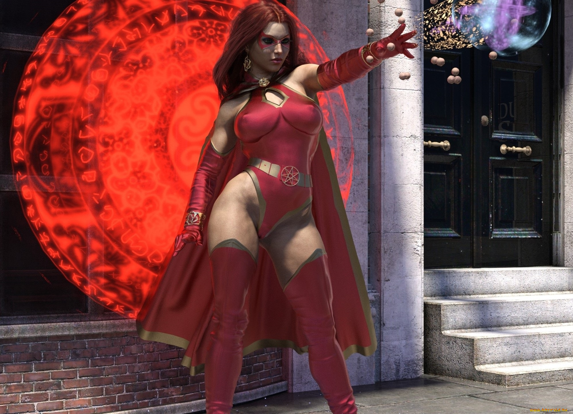 3д, графика, фантазия, , fantasy, девушка, взгляд, фон