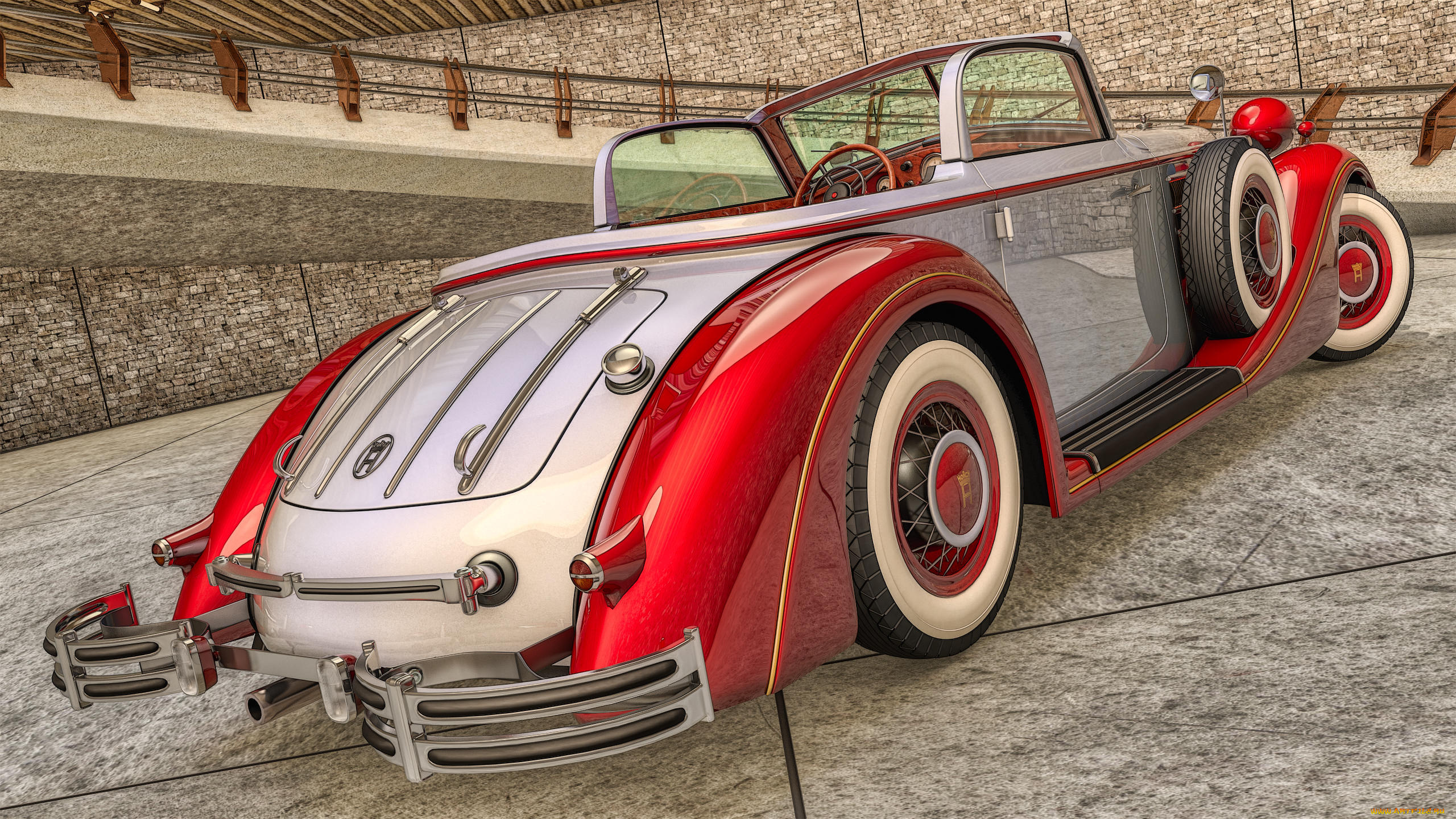 автомобили, 3д, фон, автомобиль