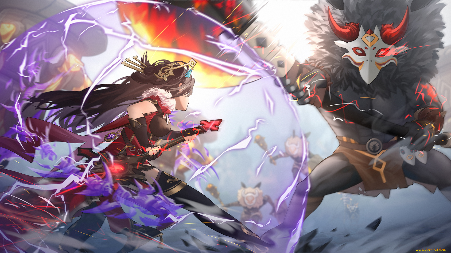 аниме, genshin, impact, genshin, impact