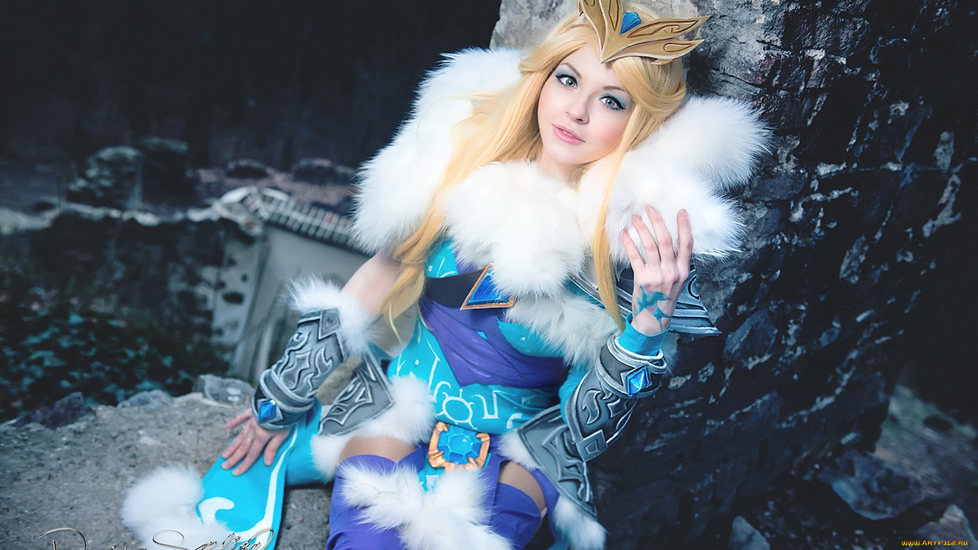 девушки, -, креатив, , косплей, костюм, камни, amio-mio