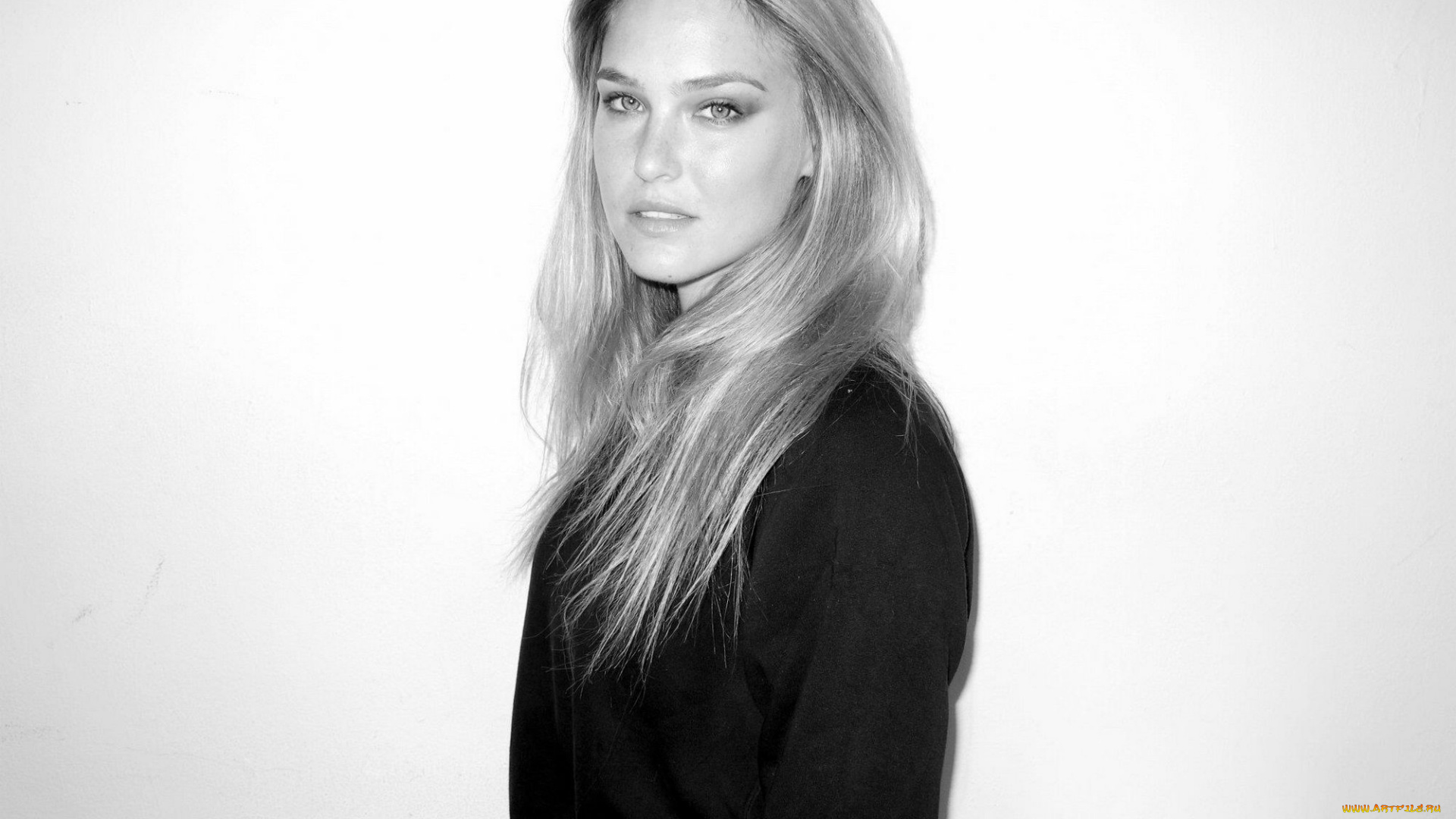 девушки, bar, rafaeli, модель, черно-белая, блондинка, свитер