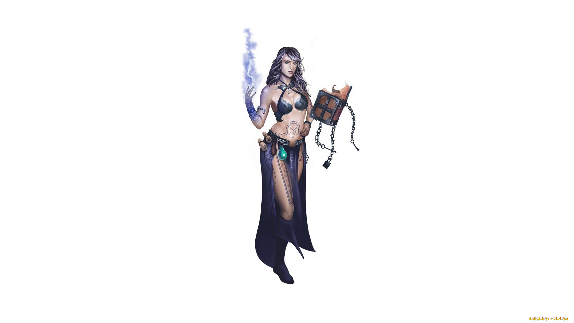 фэнтези, маги, , волшебники, девушка, фон, магия, книга