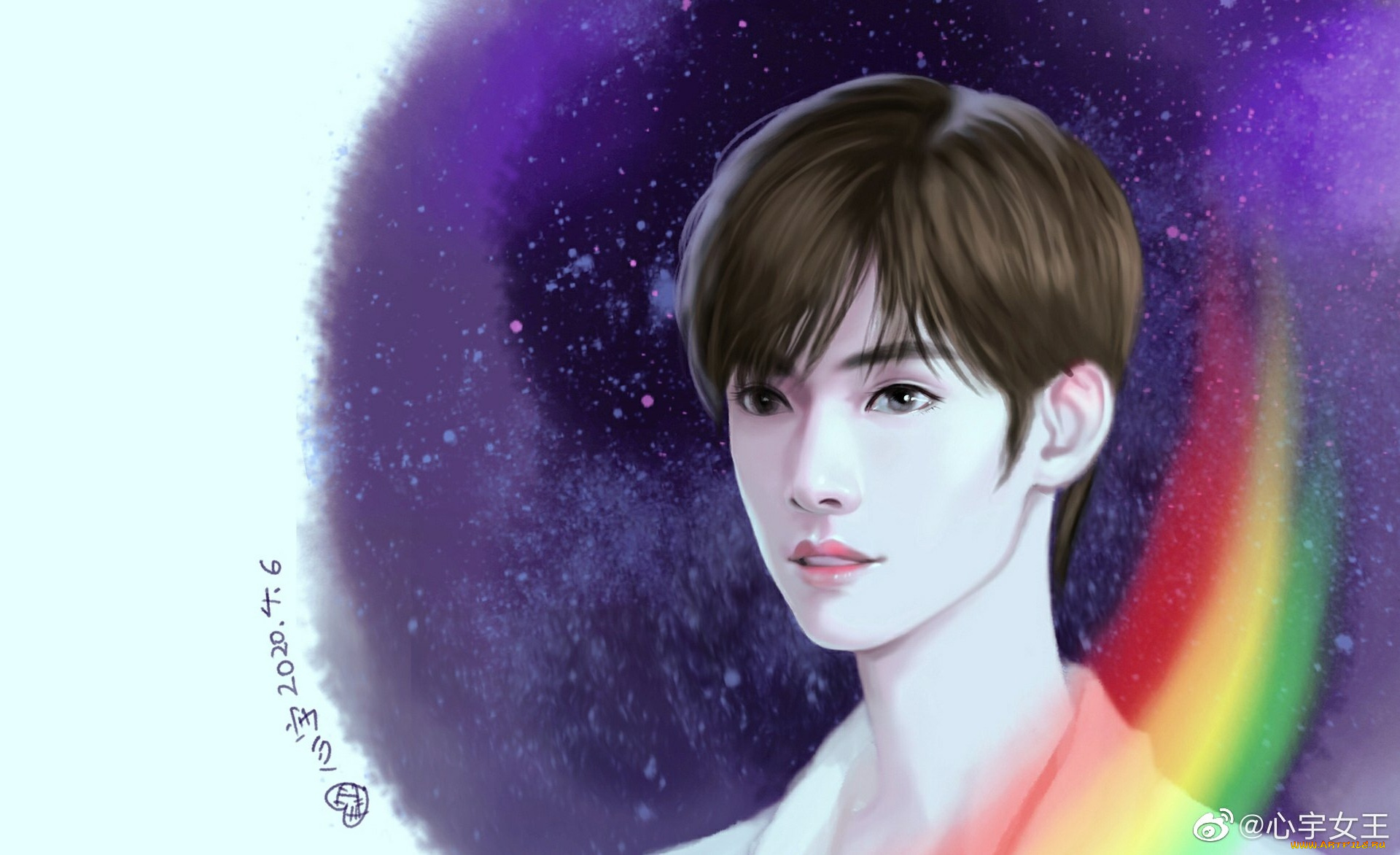 рисованное, люди, сун, цзиян, китайский, актёр, певец