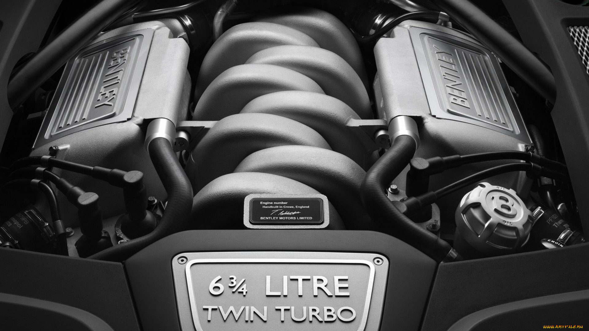 автомобили, двигатели, бентли, двигатель