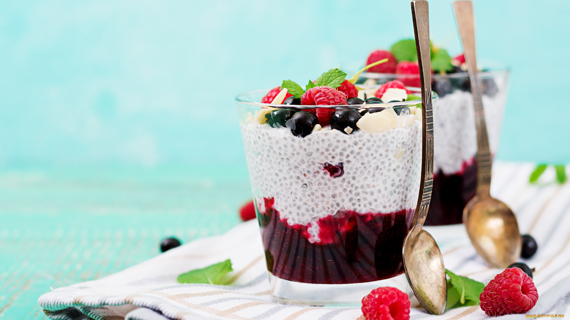 еда, мороженое, , десерты, мята, десерт, ягоды, малина