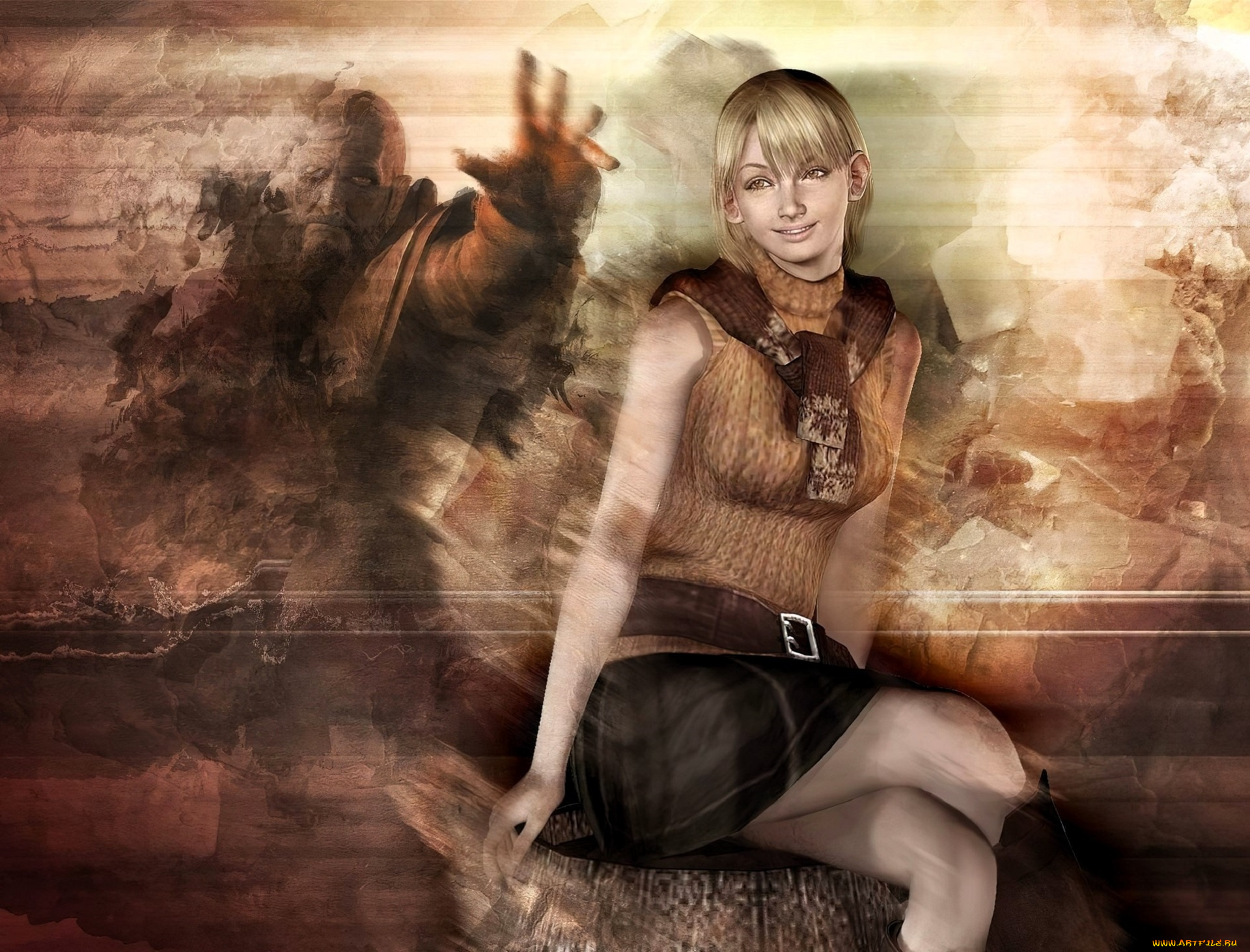 видео, игры, resident, evil, 4, девочка, бочка