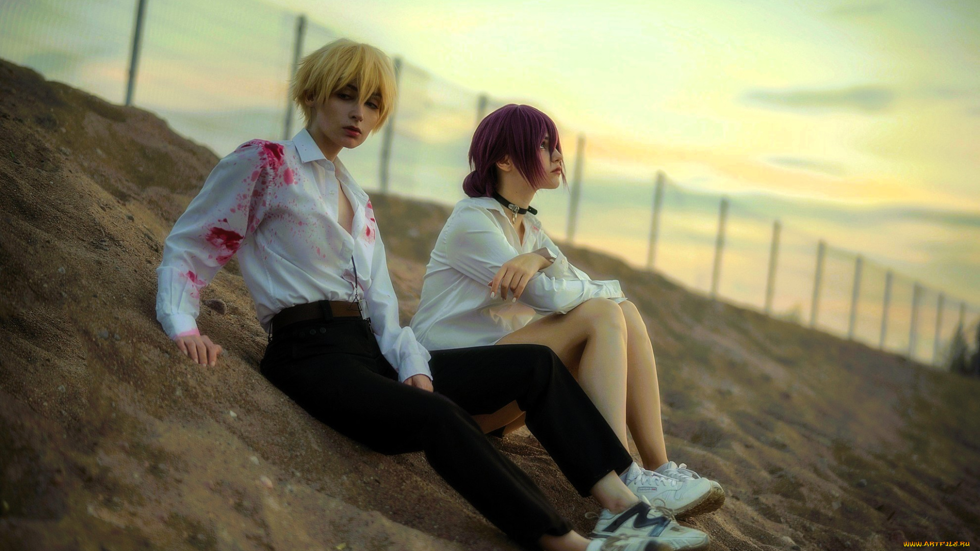 девушки, tenletters, образы, костюмы, косплей, кровь, склон