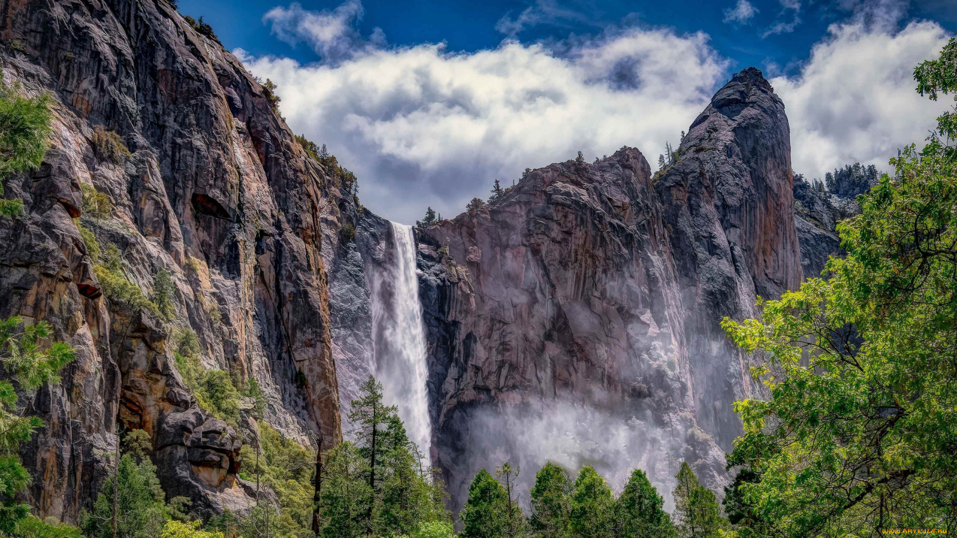 природа, водопады, горы