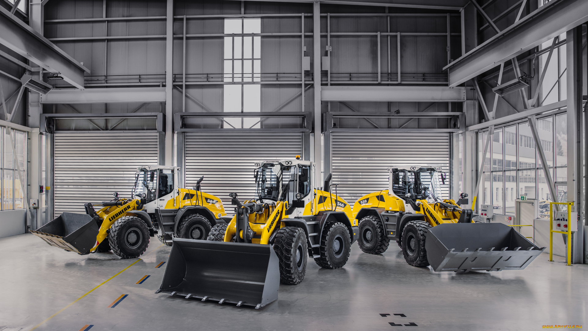 техника, фронтальные, погрузчики, liebherr