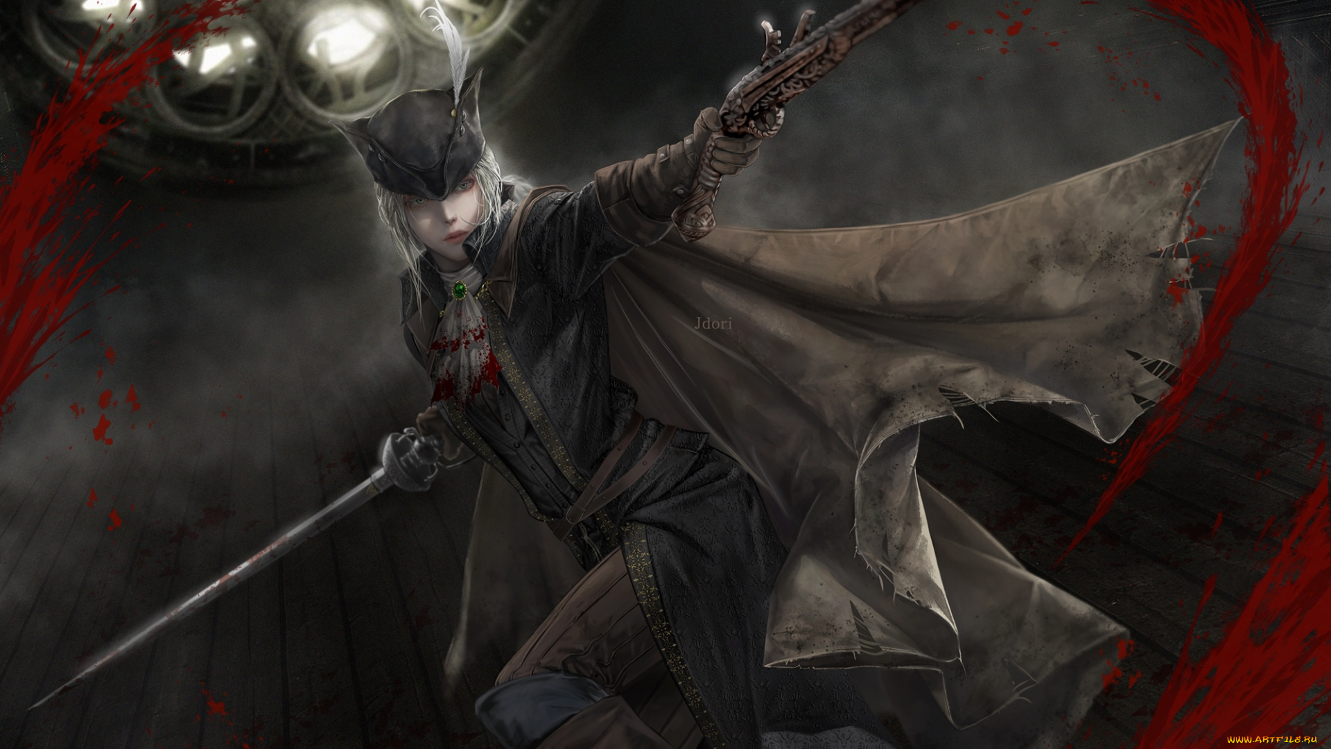 видео, игры, bloodborne, девушка